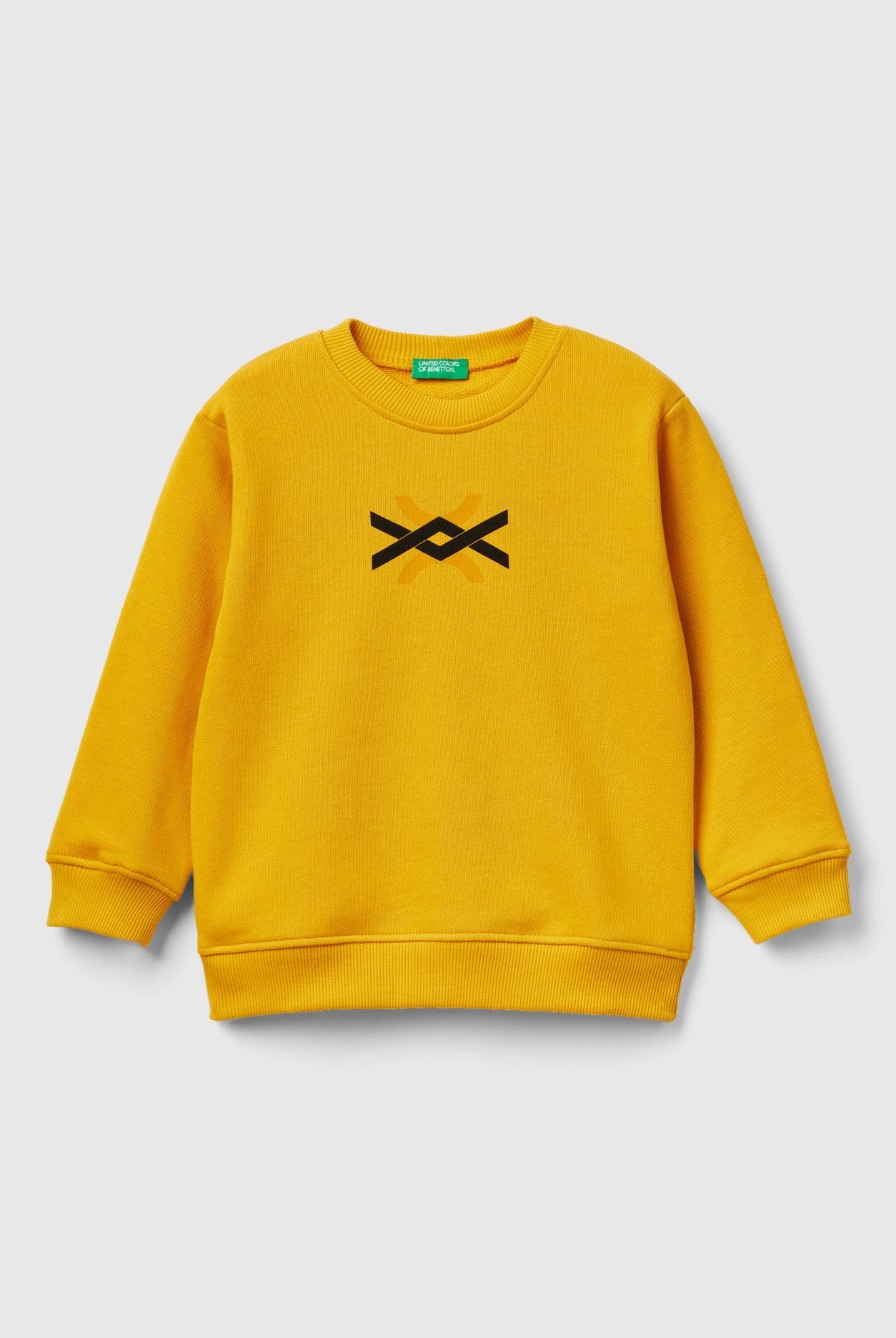 يونايتد كولورز اوف بينيتون سويت شيرت بأكمام طويلة من القطن بنسبة 100% أطفالي