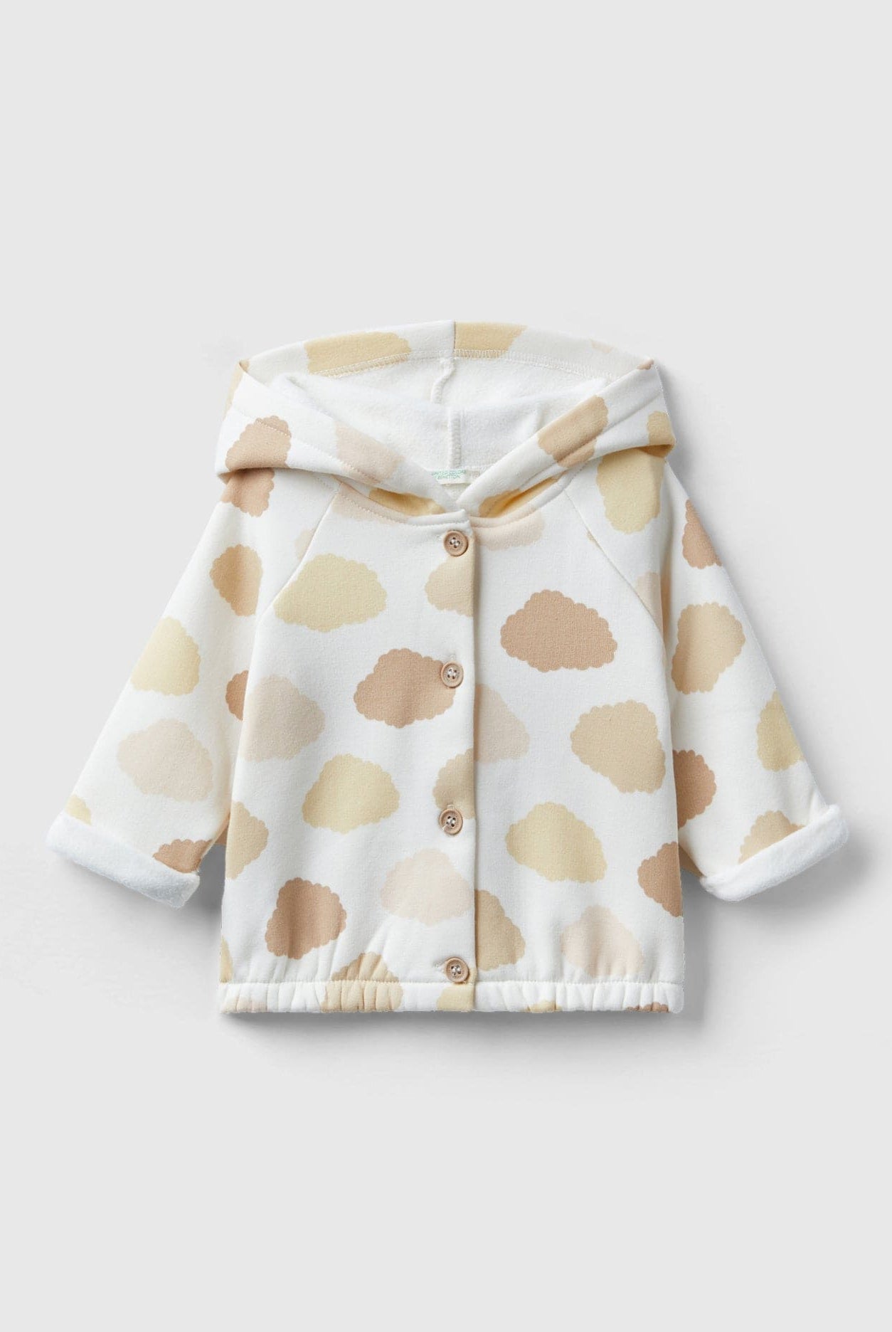 يونايتد كولورز اوف بينيتون سويت شيرت بنقشة سحاب رضع