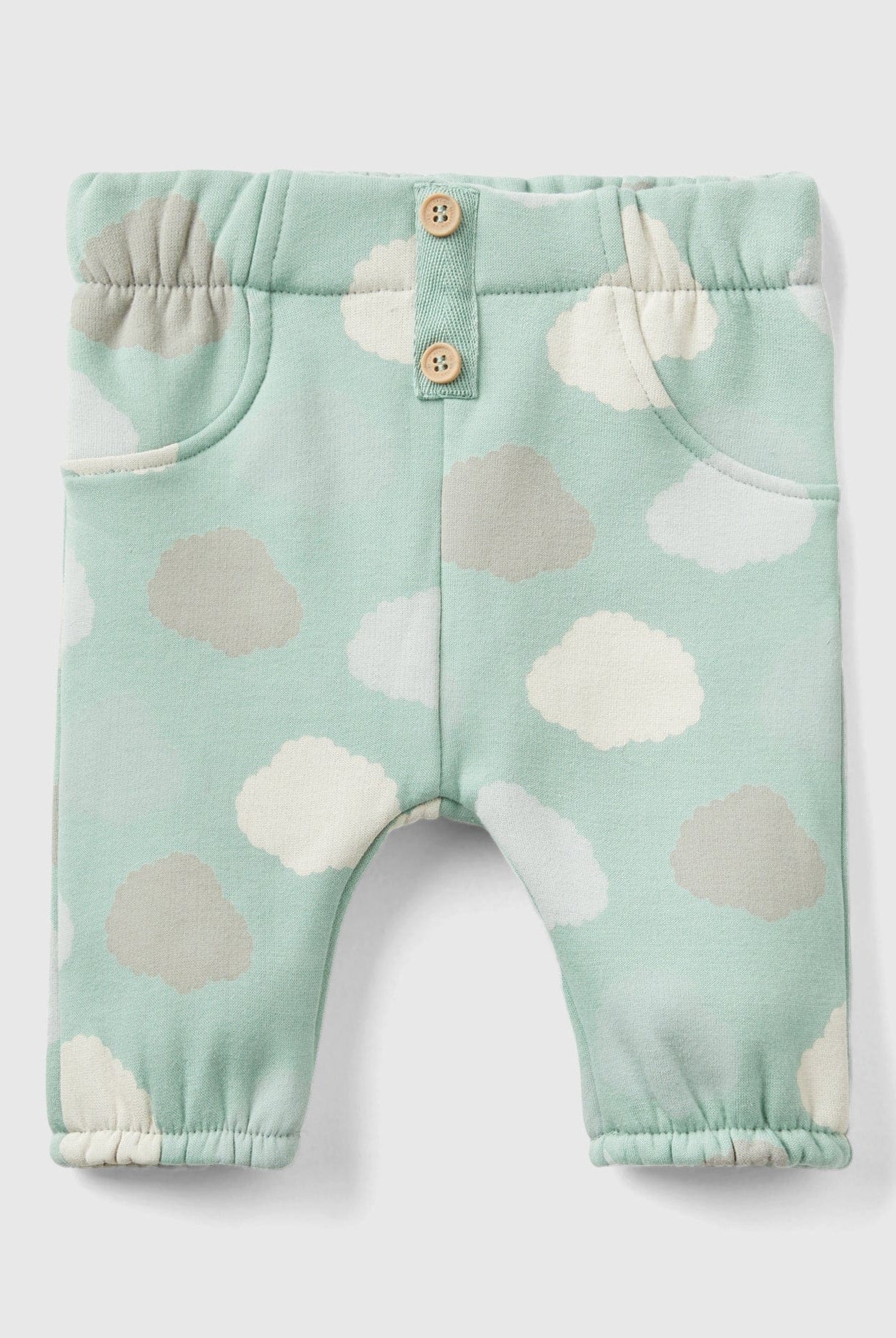 يونايتد كولورز اوف بينيتون بنطلون رياضي بخصر مطاطي ونقشة سحاب رضع