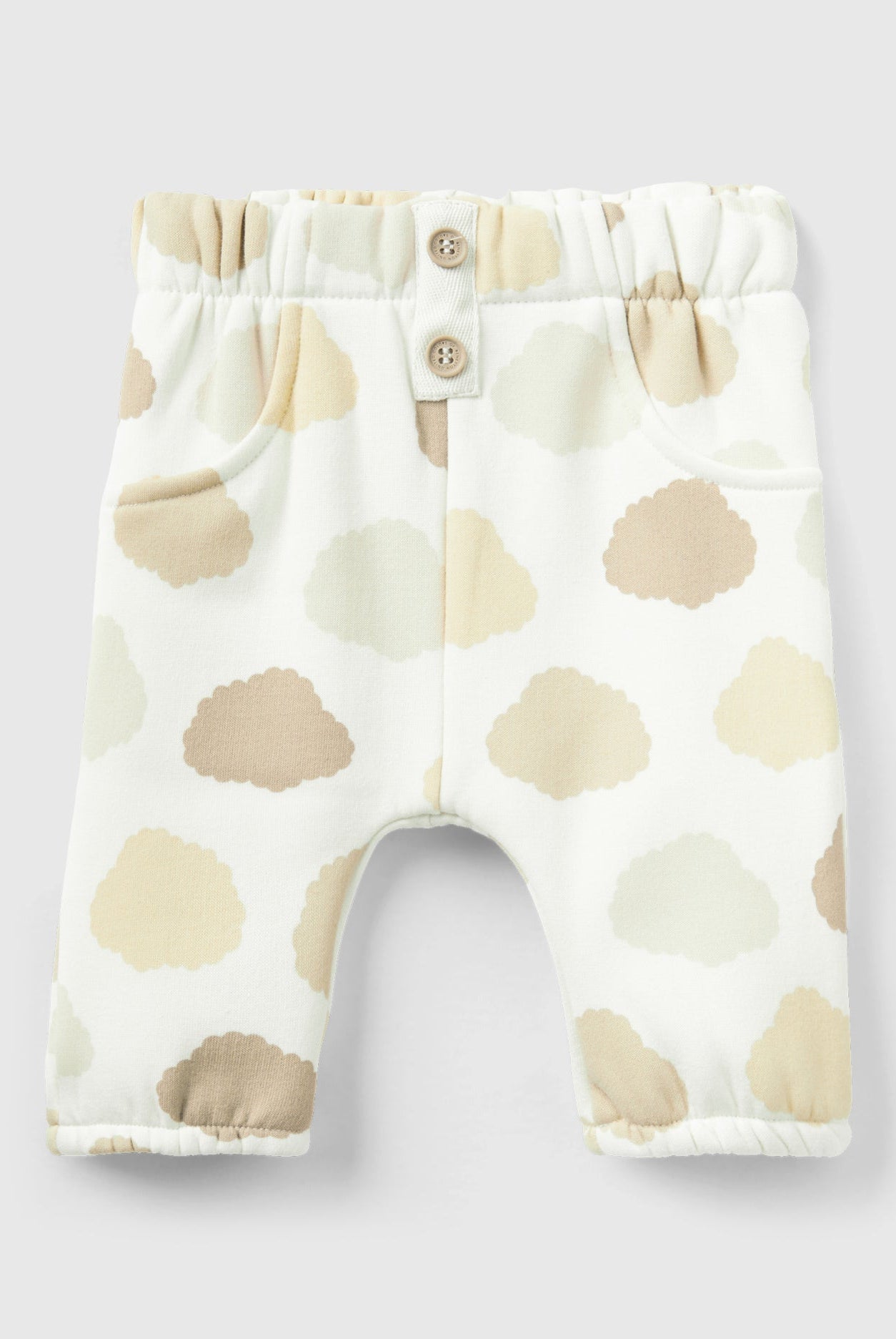 يونايتد كولورز اوف بينيتون بنطلون رياضي بخصر مطاطي ونقشة سحاب رضع