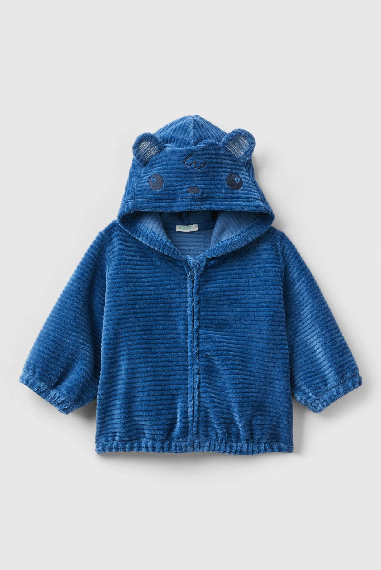 يونايتد كولورز اوف بينيتون هودي بنقشة حيوانات بسحاب كم طويل رضع