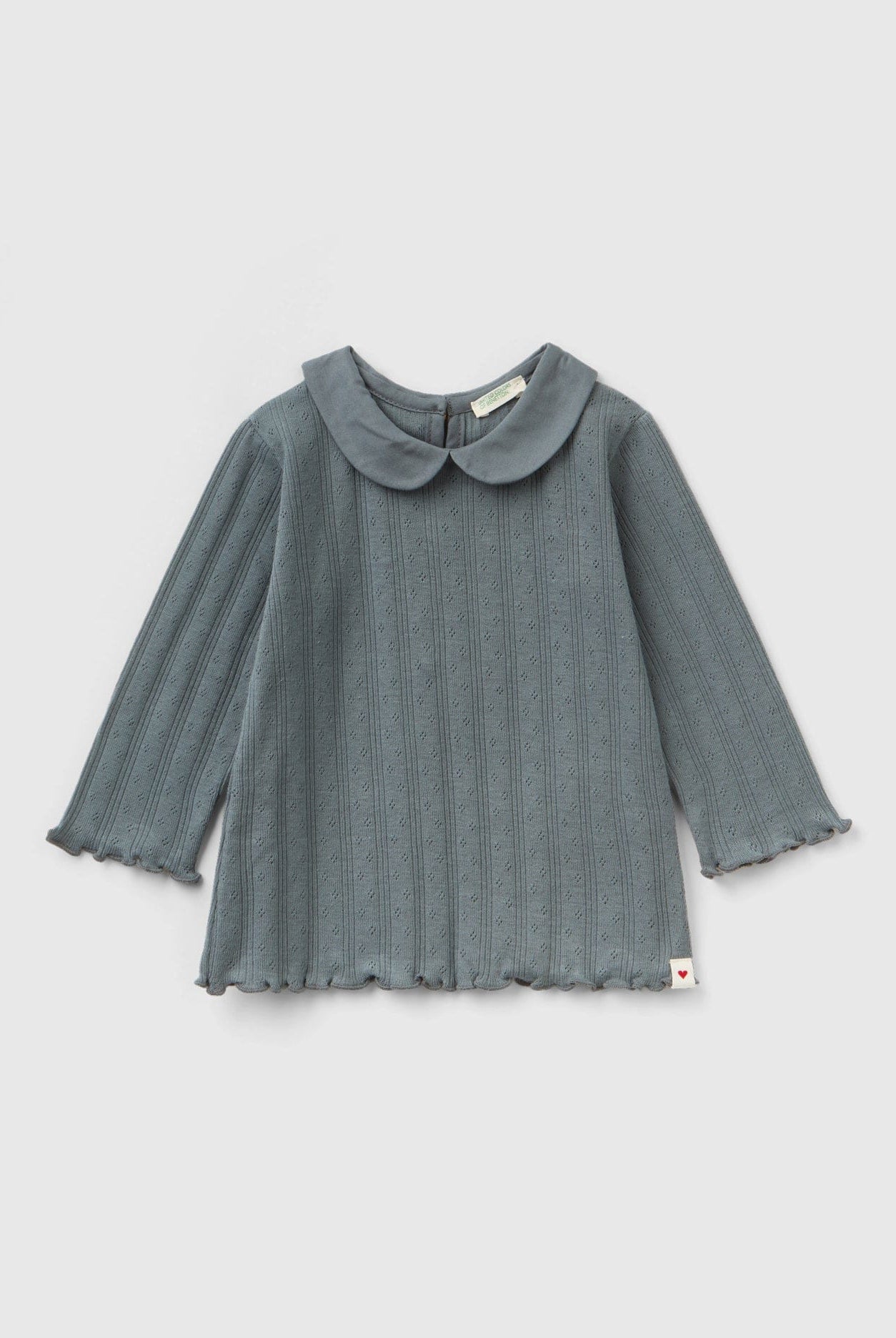 يونايتد كولورز اوف بينيتون تيشيرت بياقة كم طويل واسع رضع