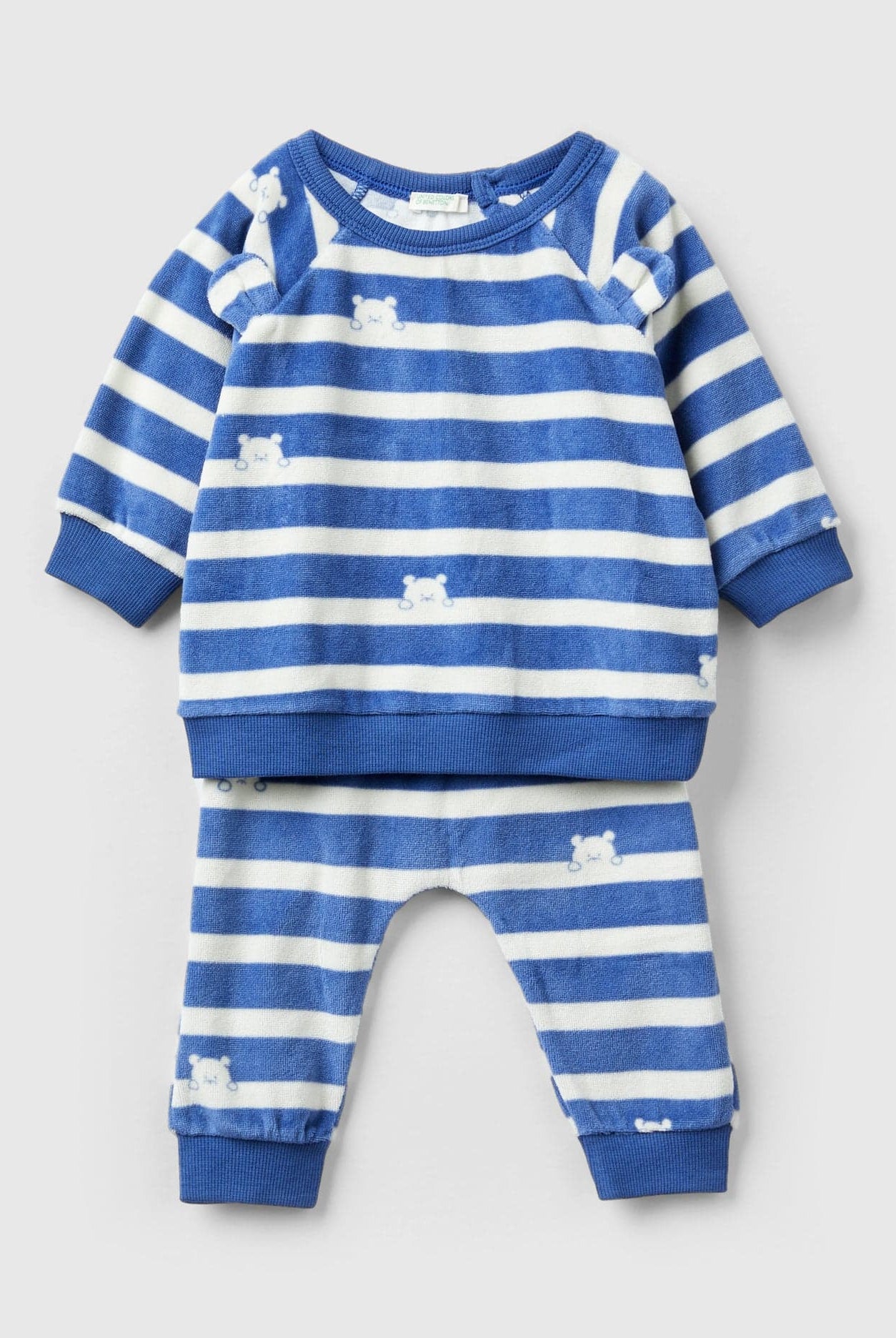 يونايتد كولورز اوف بينيتون طقم من قطعتين مخطط بالعرض كم طويل رضع أطفال