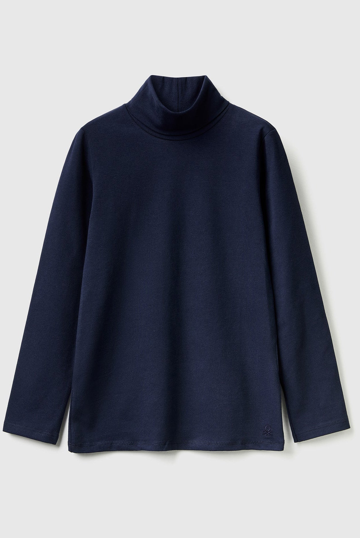 يونايتد كولورز اوف بينيتون تيشيرت مطاطي بياقة عالية سادة كم طويل أطفالي