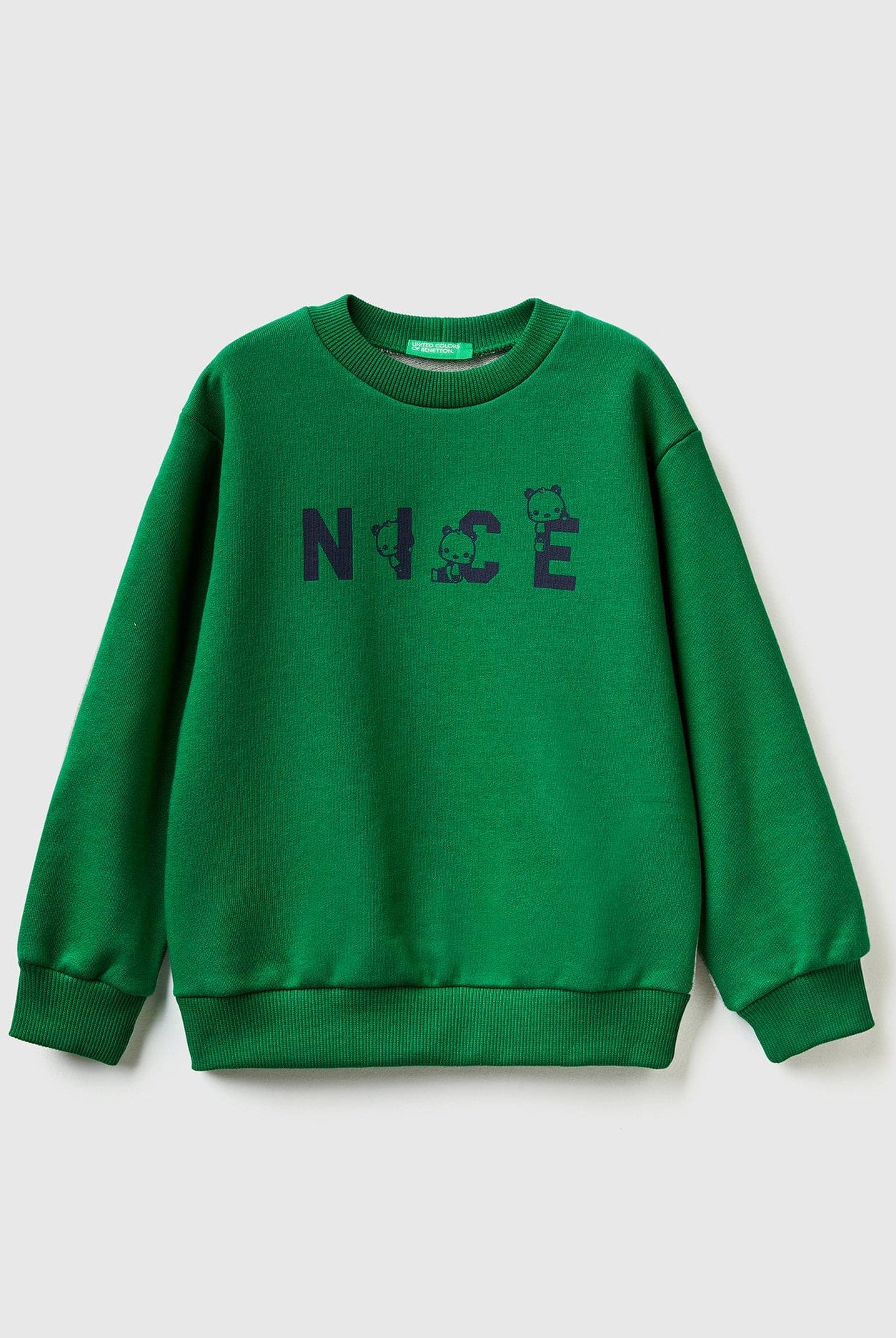 يونايتد كولورز اوف بينيتون سترة بألوان مختلفة مع طباعة أطفالي