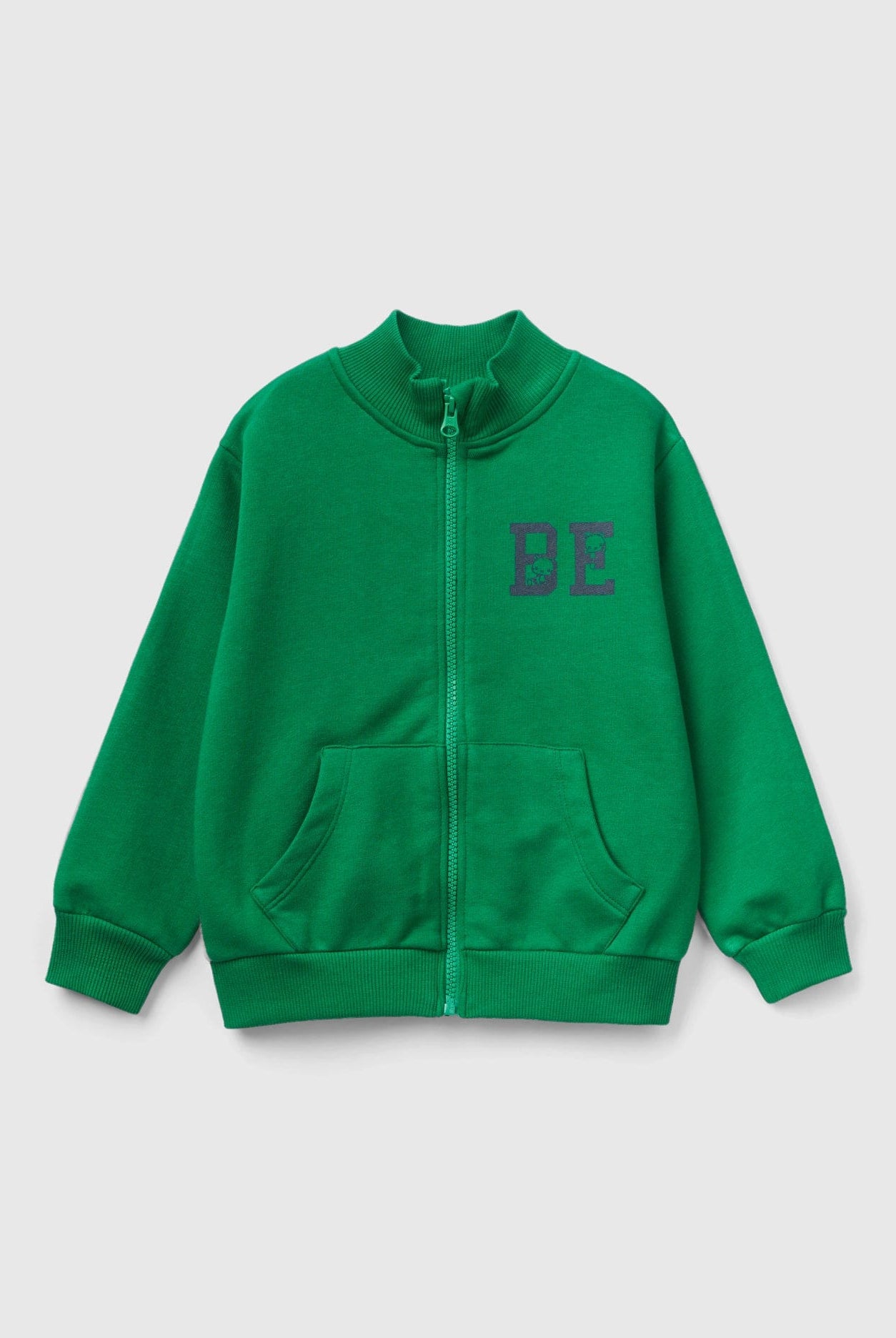 يونايتد كولورز اوف بينيتون سويت شيرت بسحاب وطباعة أطفالي