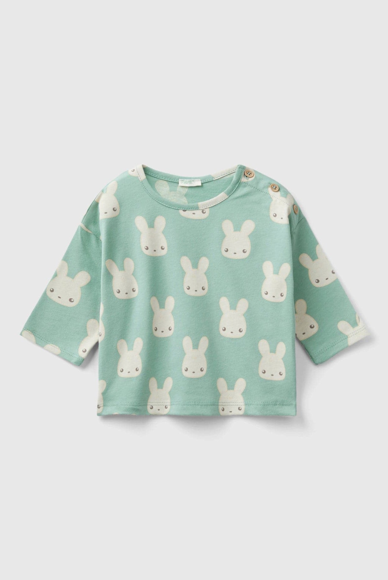 يونايتد كولورز اوف بينيتون تي شيرت مواليد بطبعة حيوانات ميكرو