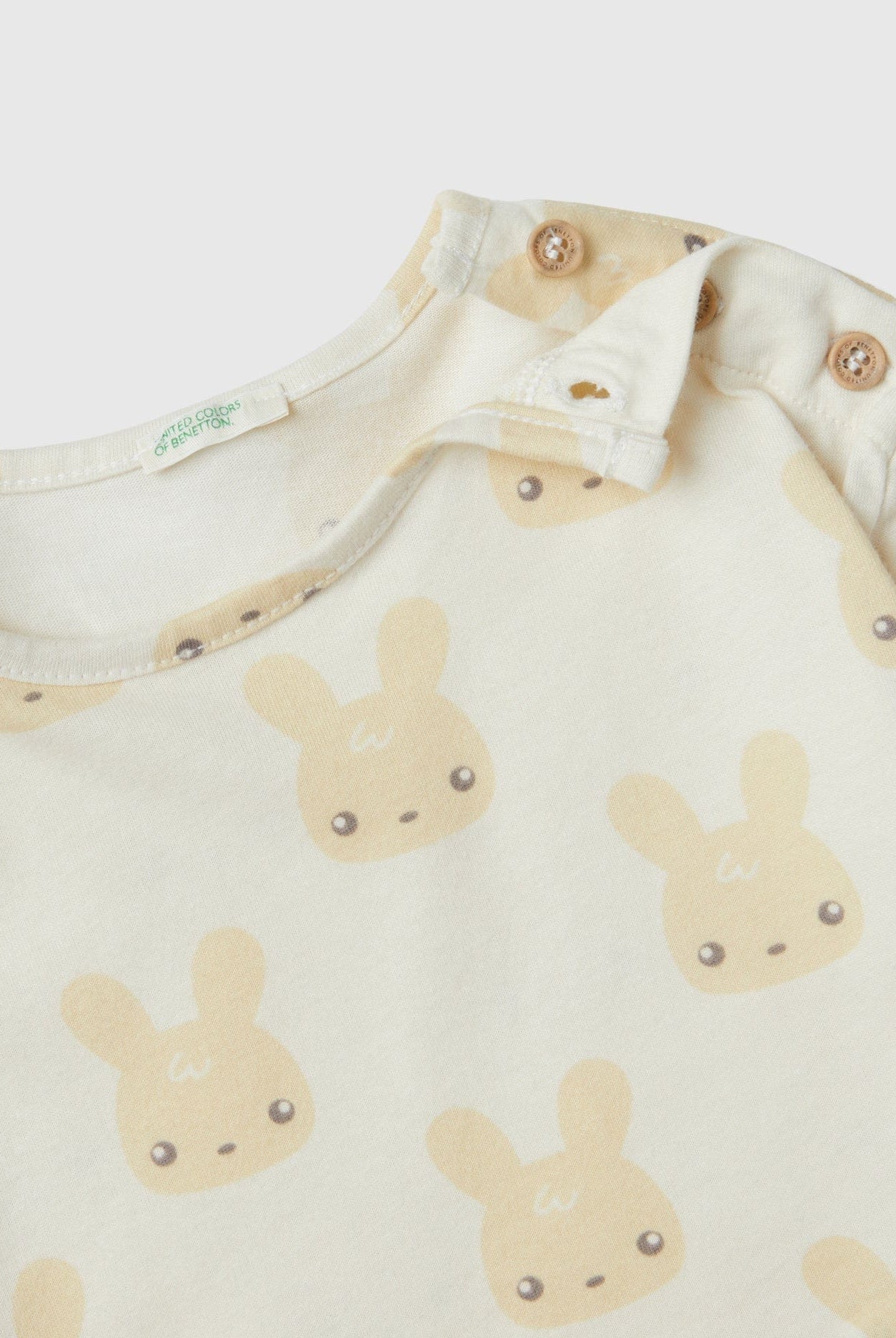 يونايتد كولورز اوف بينيتون تي شيرت مواليد بطبعة حيوانات ميكرو