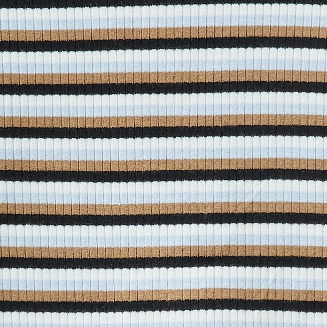 يونايتد كولورز اوف بينيتون تي شيرت مخطط بياقة عالية بناتي