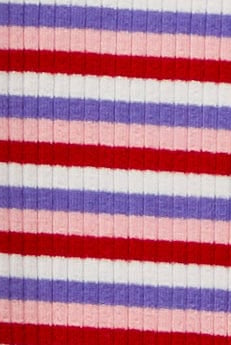 يونايتد كولورز اوف بينيتون تي شيرت مخطط بياقة عالية بناتي