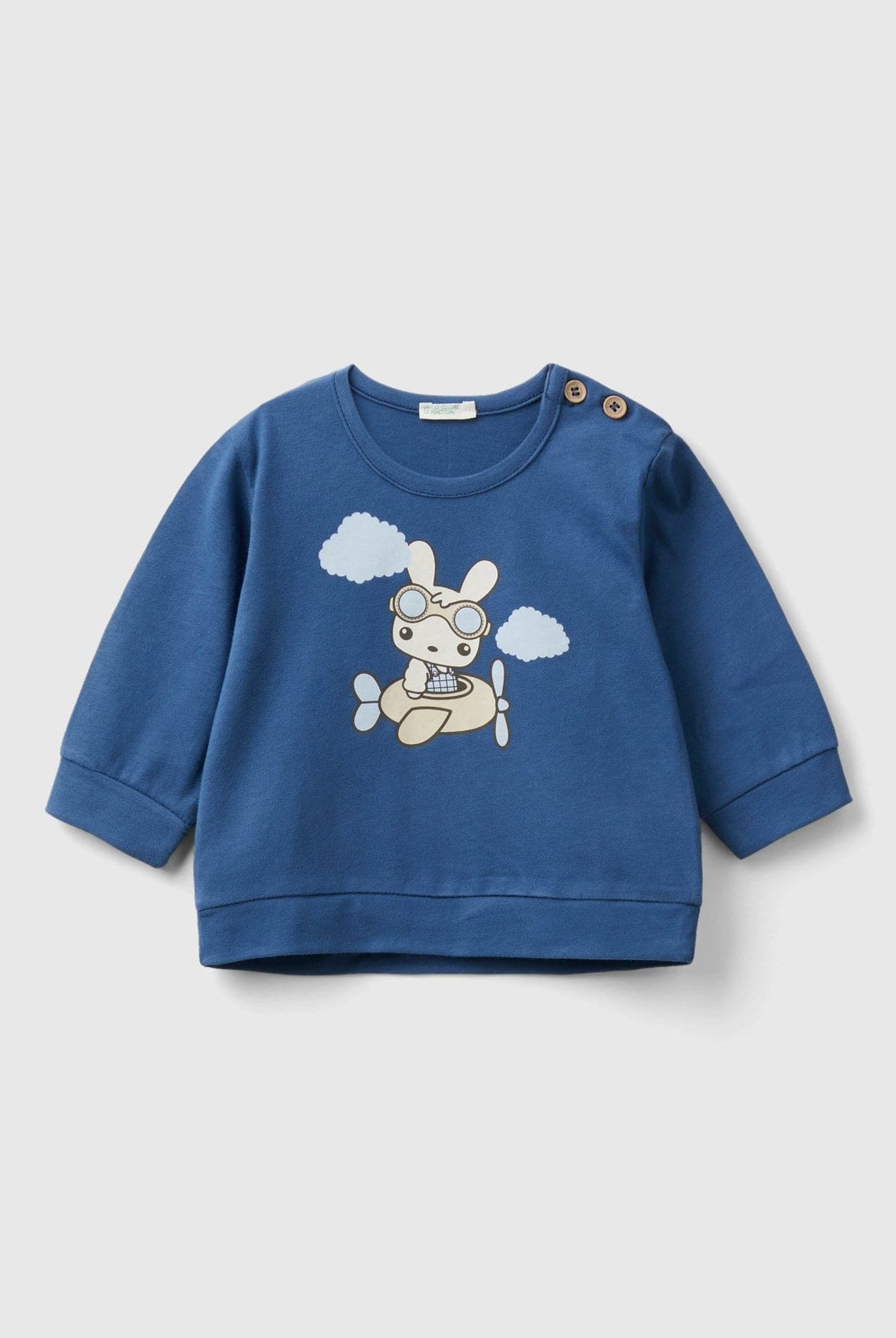 يونايتد كولورز اوف بينيتون تي شيرت بطبعة حيوانات رضع