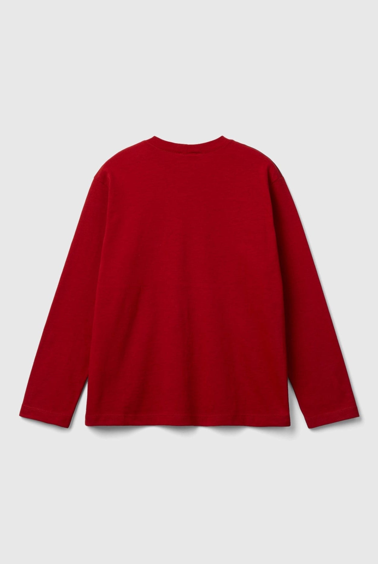 يونايتد كولورز اوف بينيتون تي شيرت بنقشة ماكسي مربعات كم طويل أطفالي