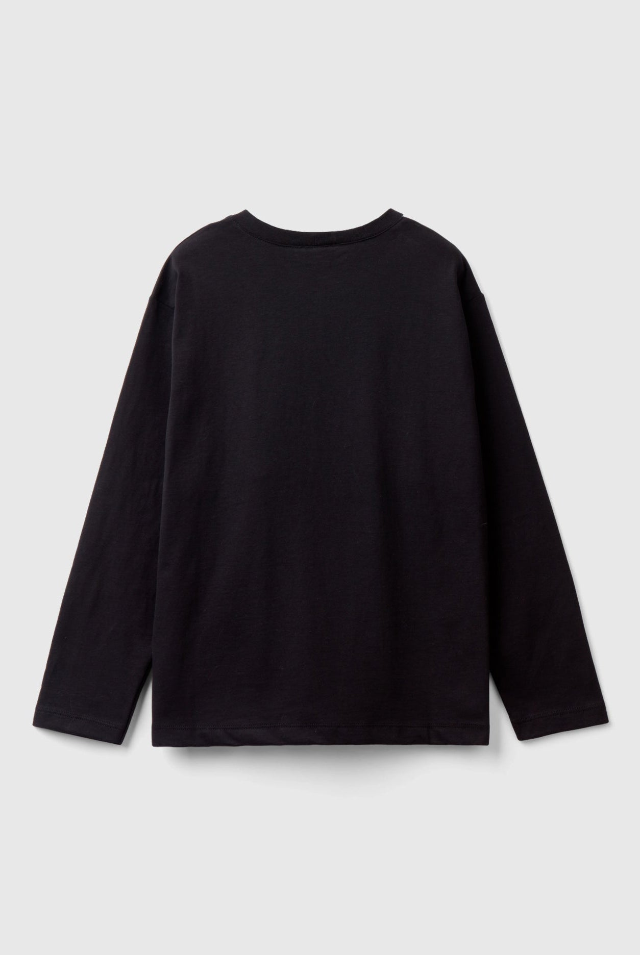 يونايتد كولورز اوف بينيتون تي شيرت بنقشة ماكسي مربعات كم طويل أطفالي