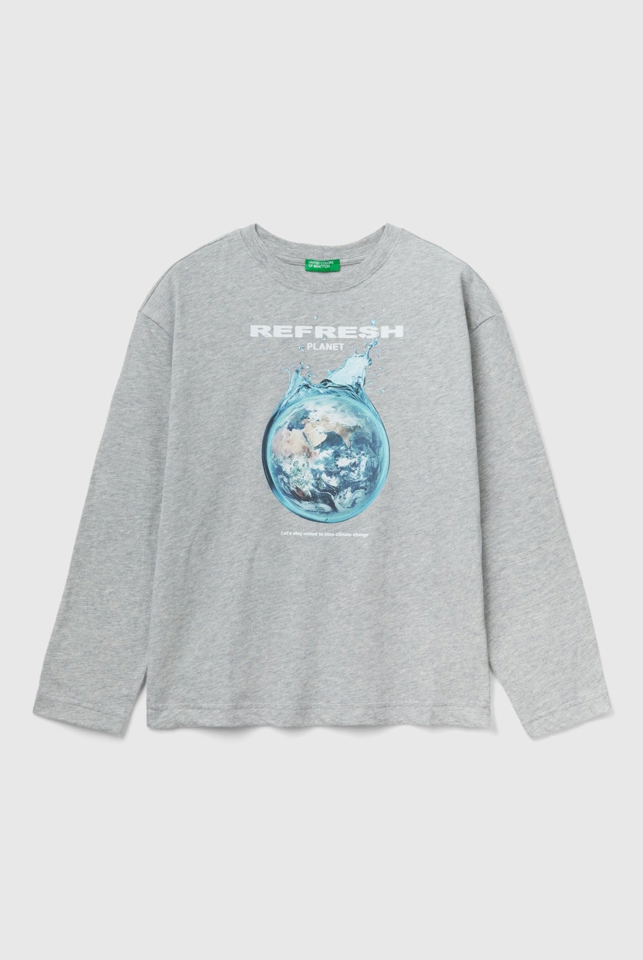 يونايتد كولورز اوف بينيتون تي شيرت اطفالي بطبعة المحيط