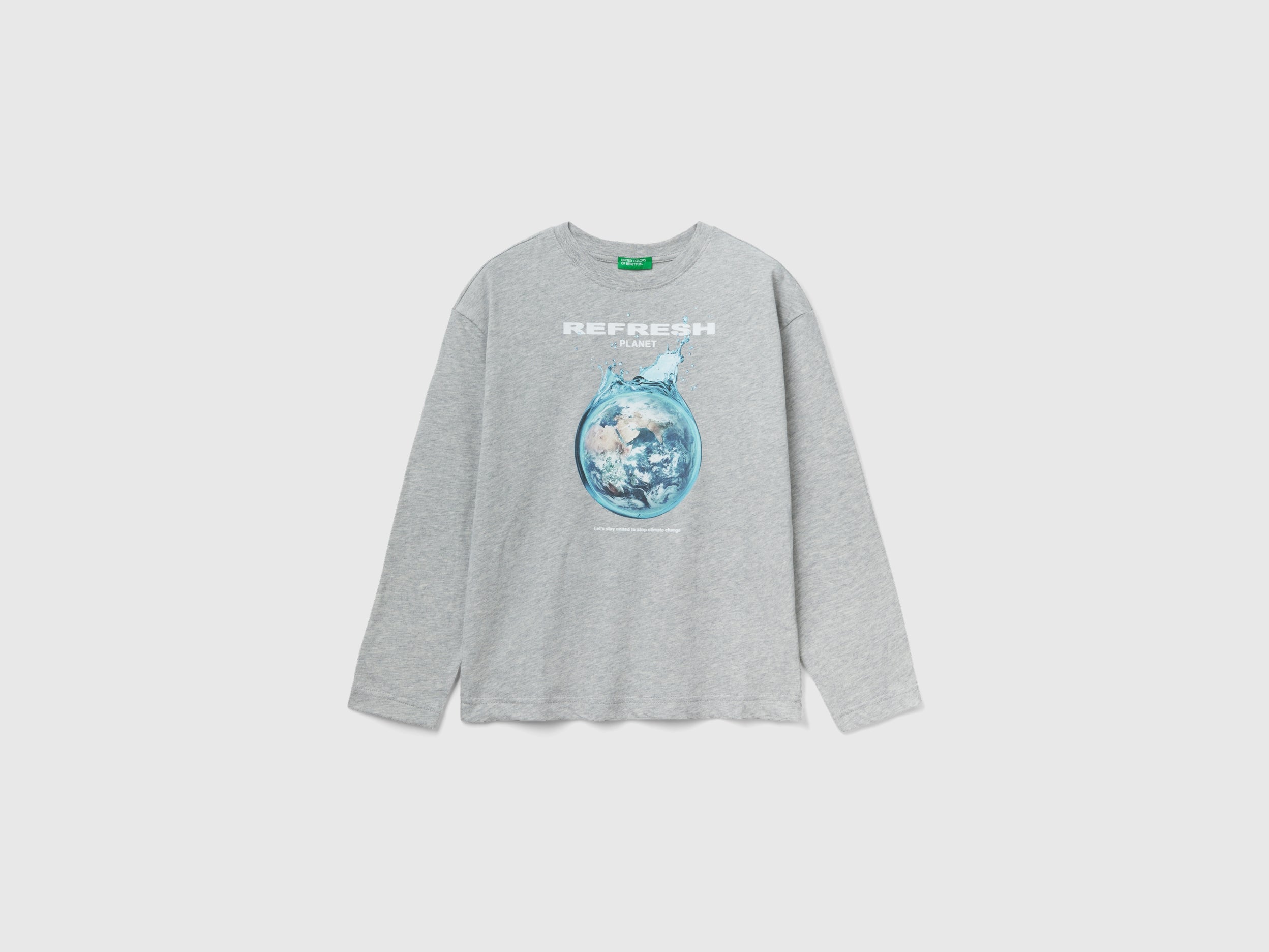 يونايتد كولورز اوف بينيتون تي شيرت اطفالي بطبعة المحيط