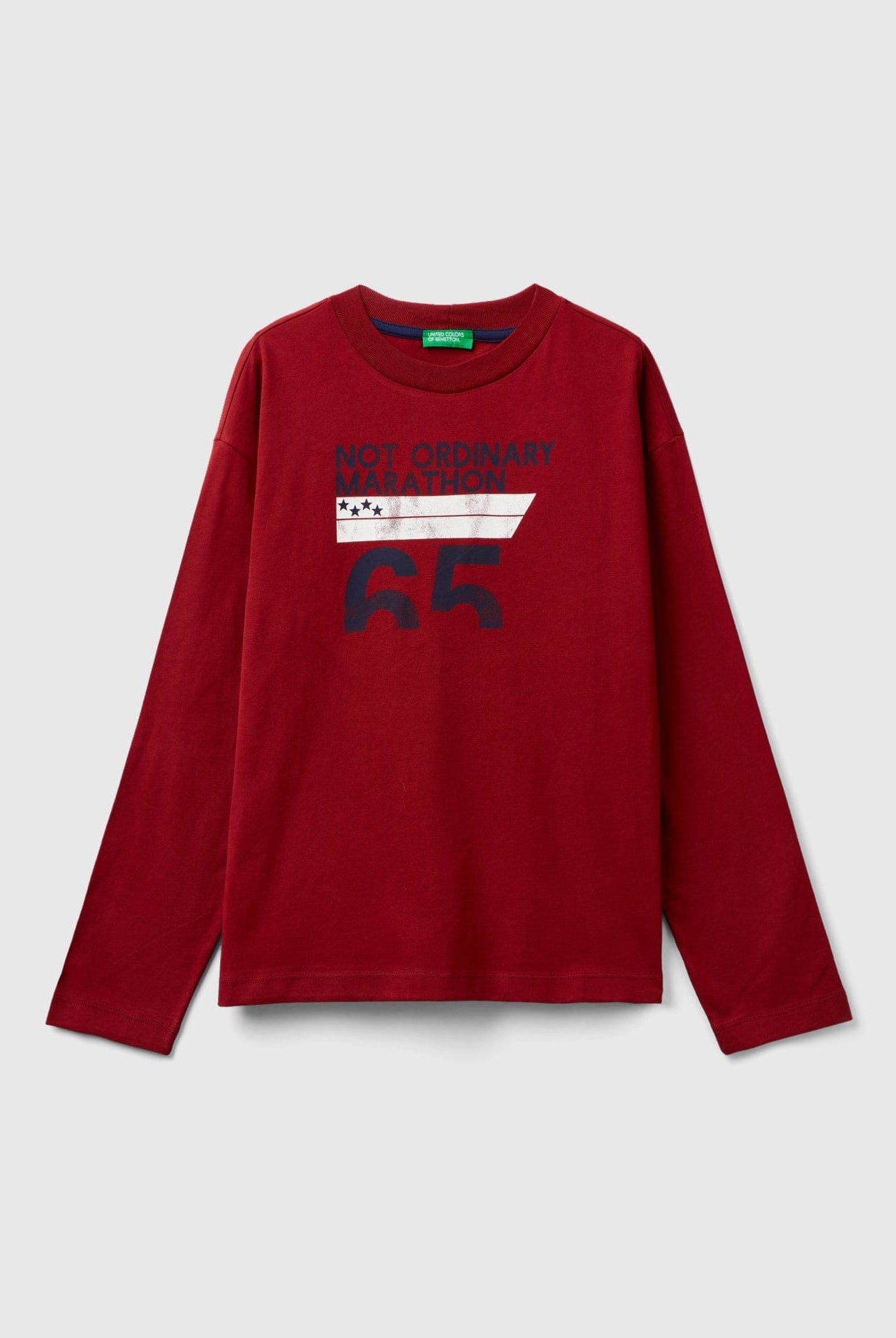 يونايتد كولورز اوف بينيتون تيشيرت ولادي مطبوع كم طويل