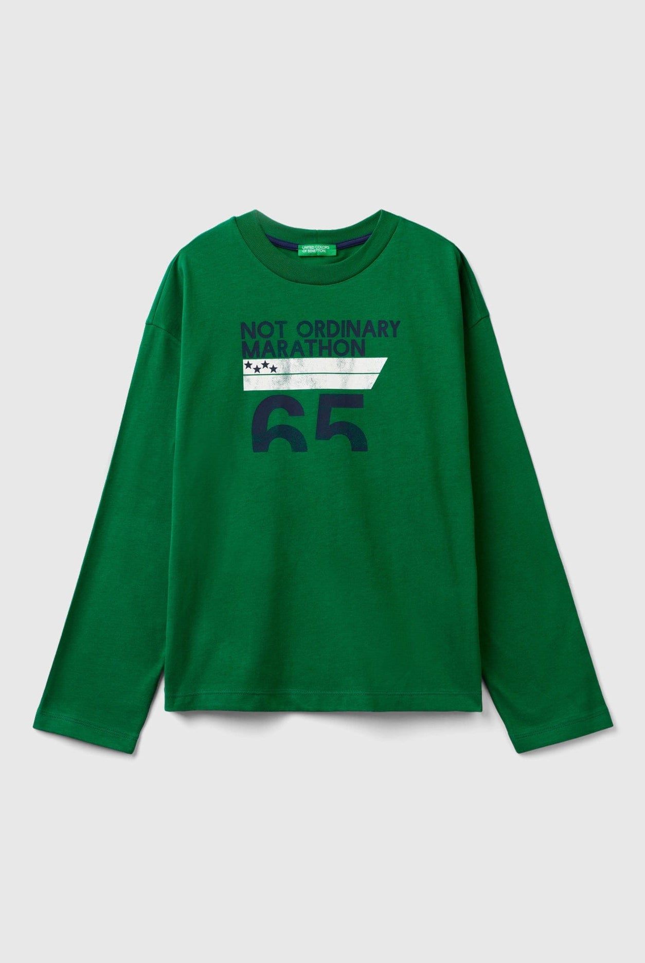 يونايتد كولورز اوف بينيتون تيشيرت ولادي مطبوع كم طويل