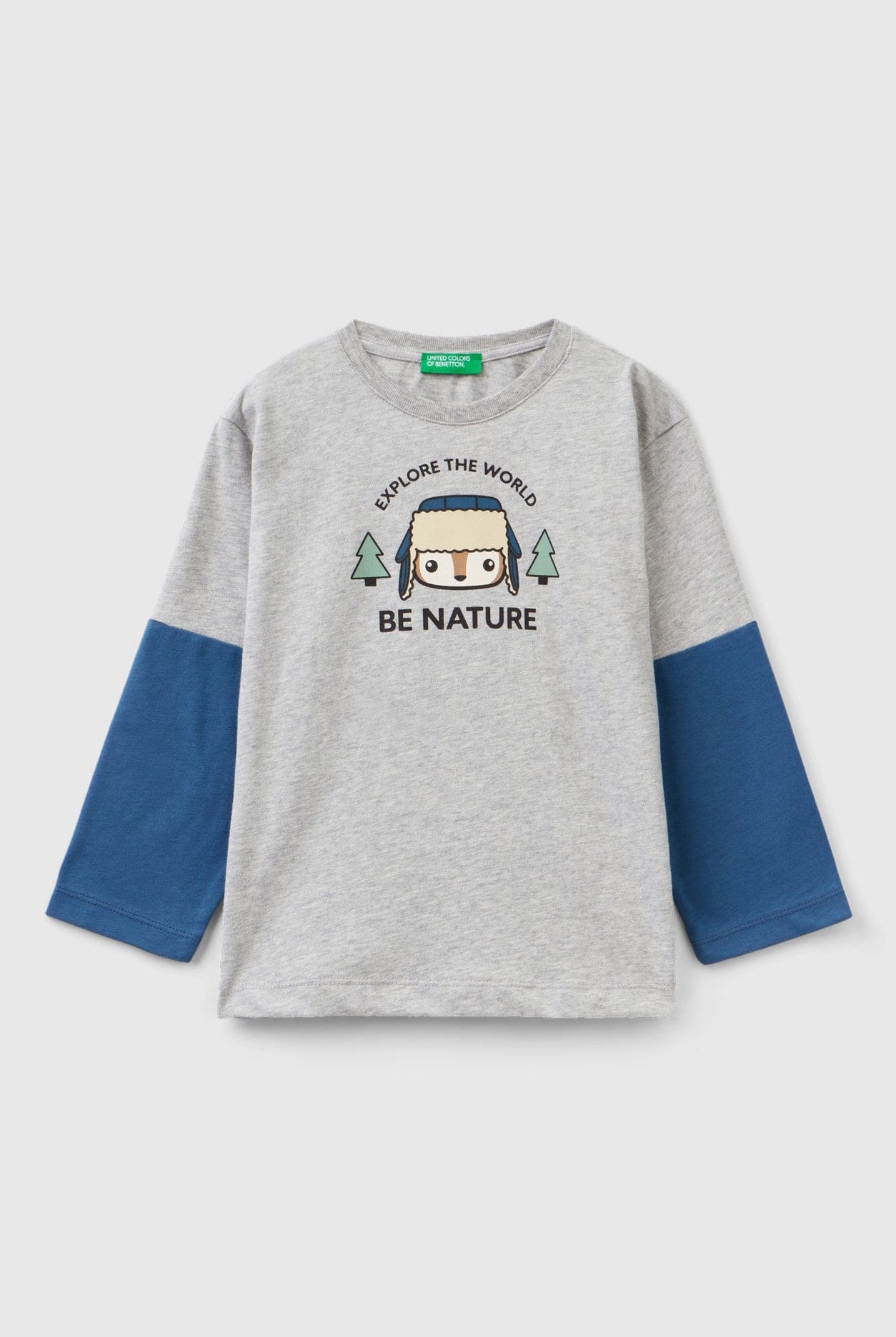 يونايتد كولورز اوف بينيتون تيشيرت بأكمام متعددة الألوان أطفالي