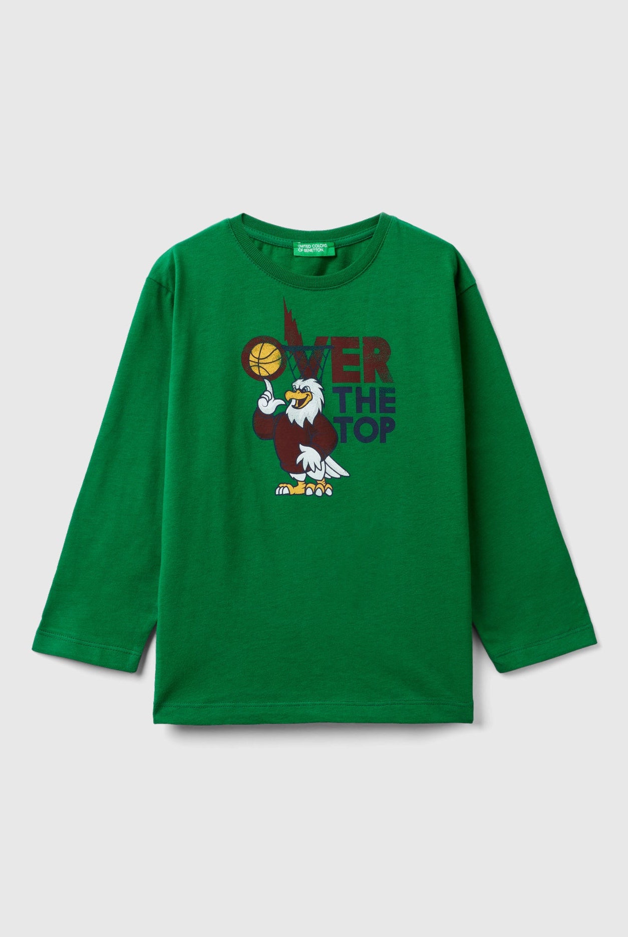 يونايتد كولورز اوف بينيتون تيشيرت اطفالي بطبعة طائر