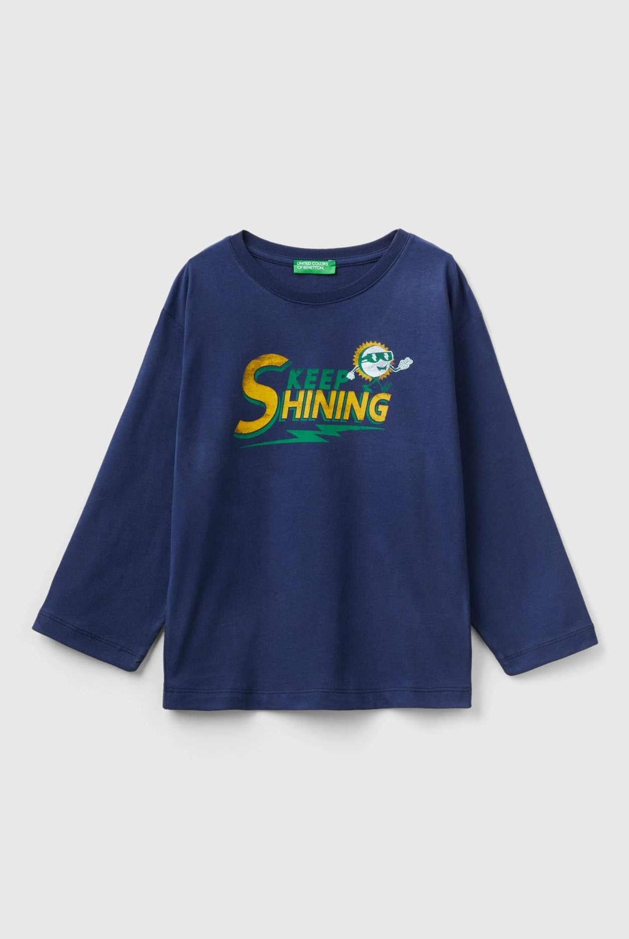 يونايتد كولورز اوف بينيتون تيشيرت اطفالي بطبعة طائر