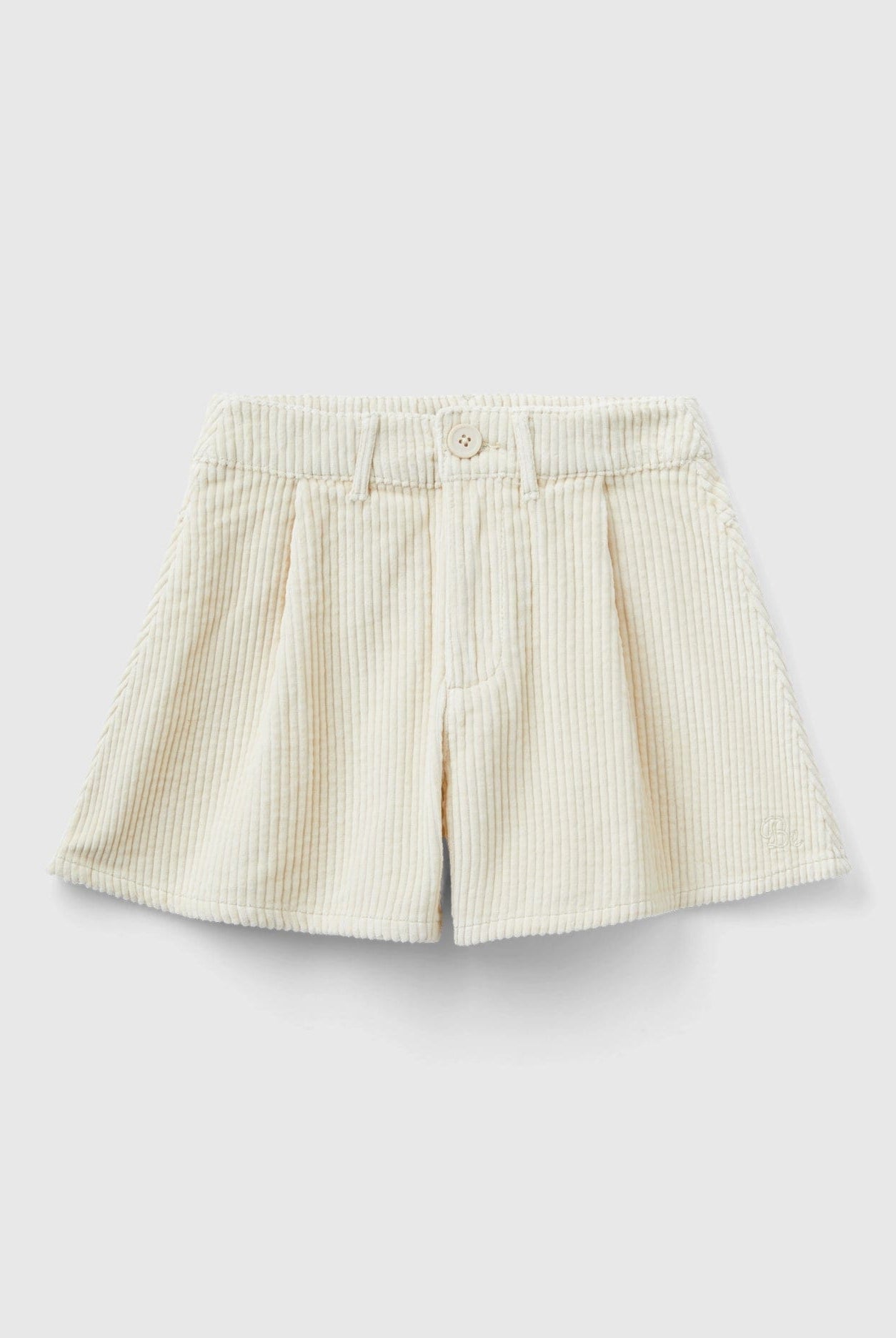 يونايتد كولورز اوف بينيتون شورت مخملي مطرز أطفالي