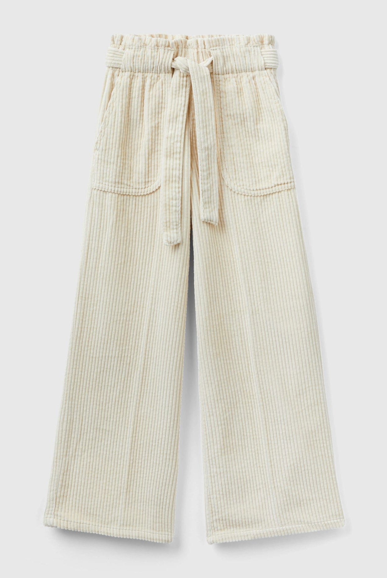 يونايتد كولورز اوف بينيتون بنطلون مخمل واسع الساق مخمل بناتي