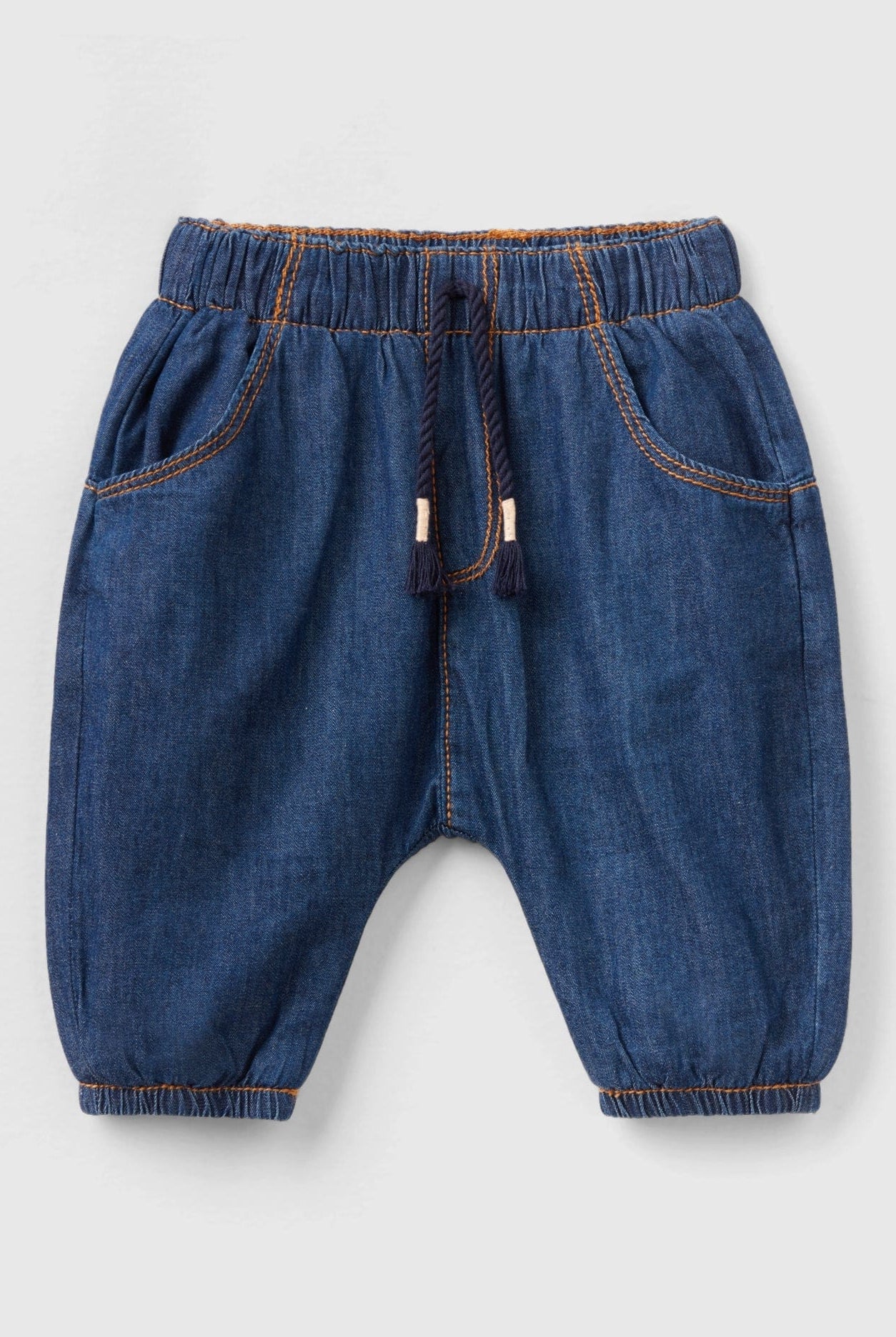 يونايتد كولورز اوف بينيتون بنطلون شامبراي خصر مطاط رضع