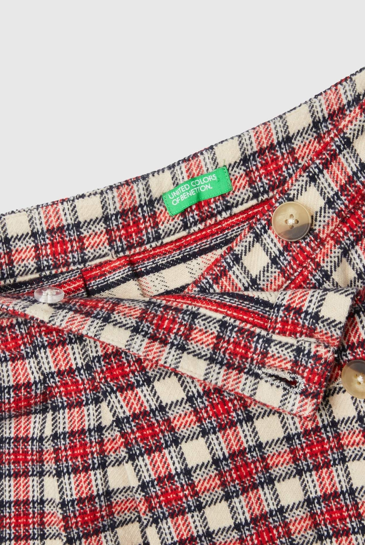 يونايتد كولورز اوف بينيتون تنورة بناتي ميني مقلمة