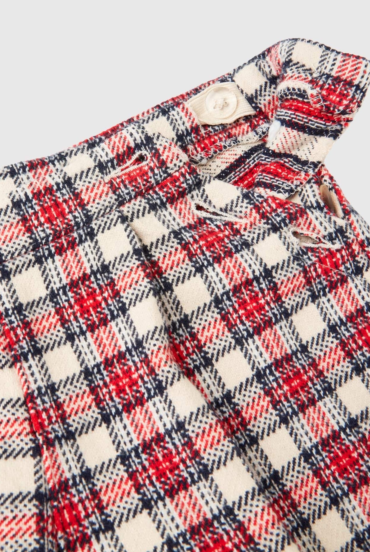 يونايتد كولورز اوف بينيتون شورت بناتي ميني كاروهات بجيوب