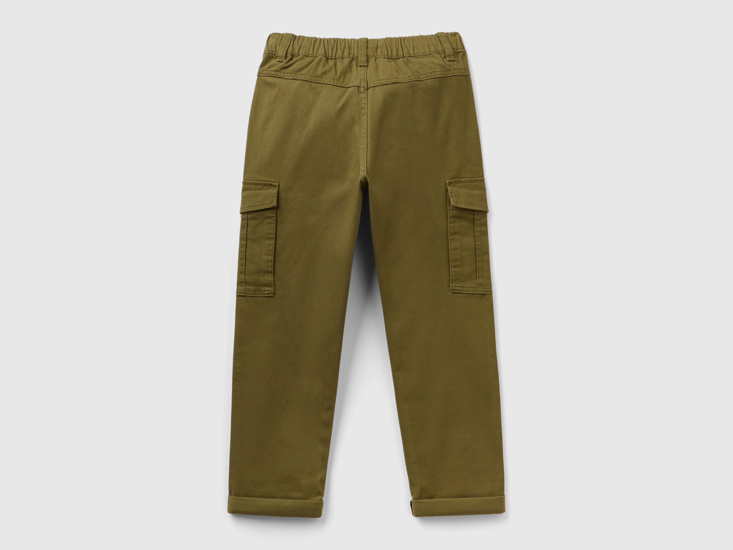 يونايتد كولورز اوف بينيتون بنطلون كارجو بقصة مستقيمة سادة أطفالي