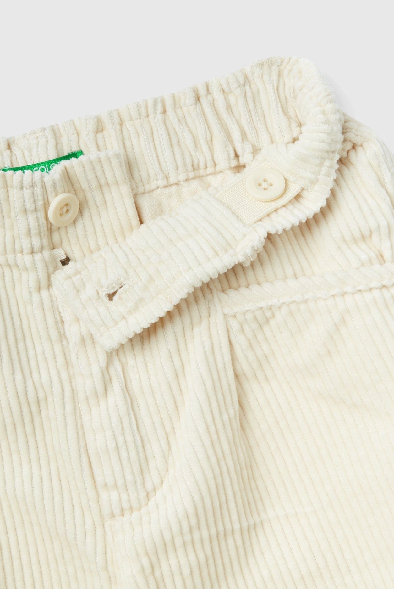 يونايتد كولورز اوف بينيتون بنطلون مخملي بأرجل مطاطية مضلع طويل اطفالي