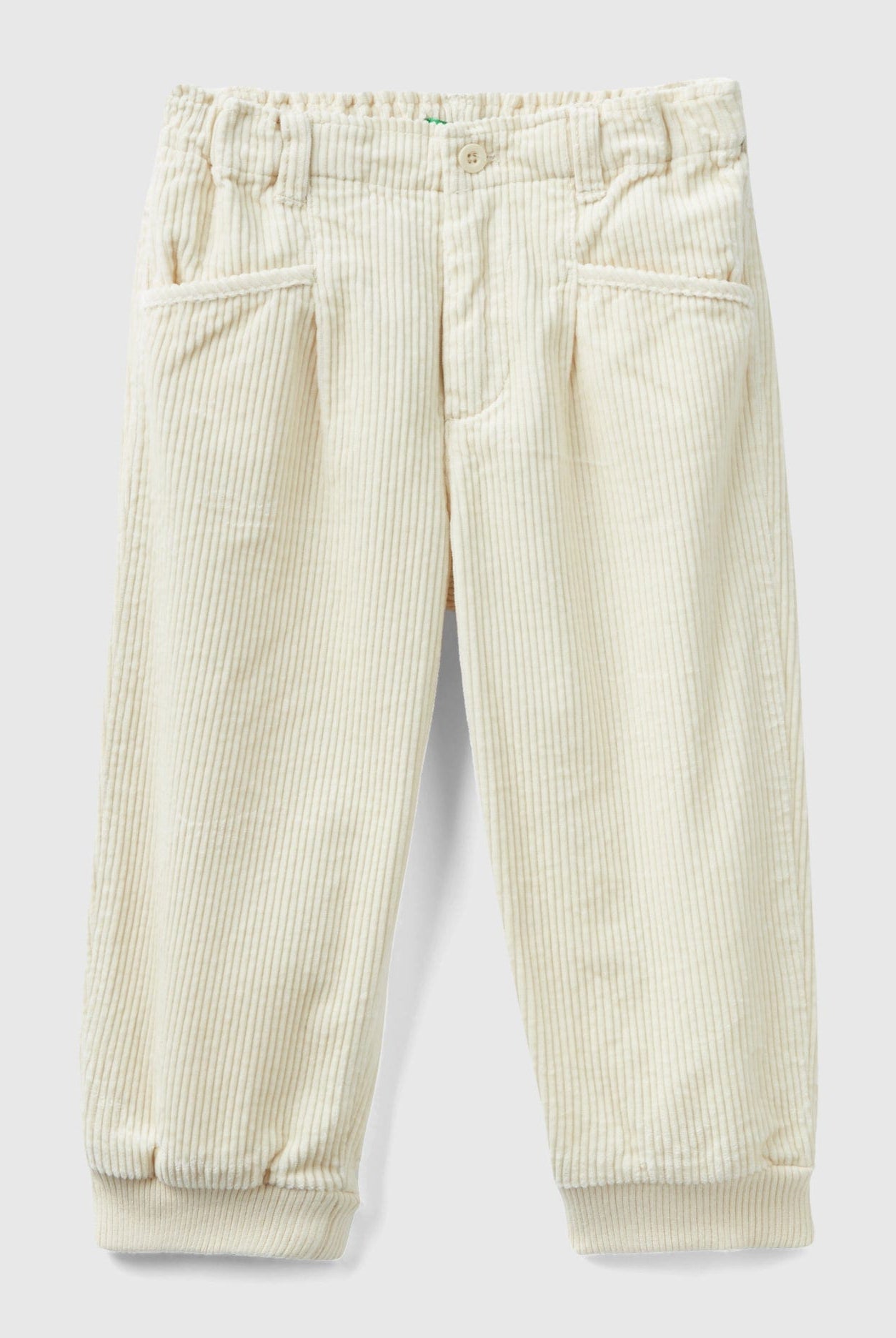 يونايتد كولورز اوف بينيتون بنطلون مخملي بأرجل مطاطية مضلع طويل اطفالي