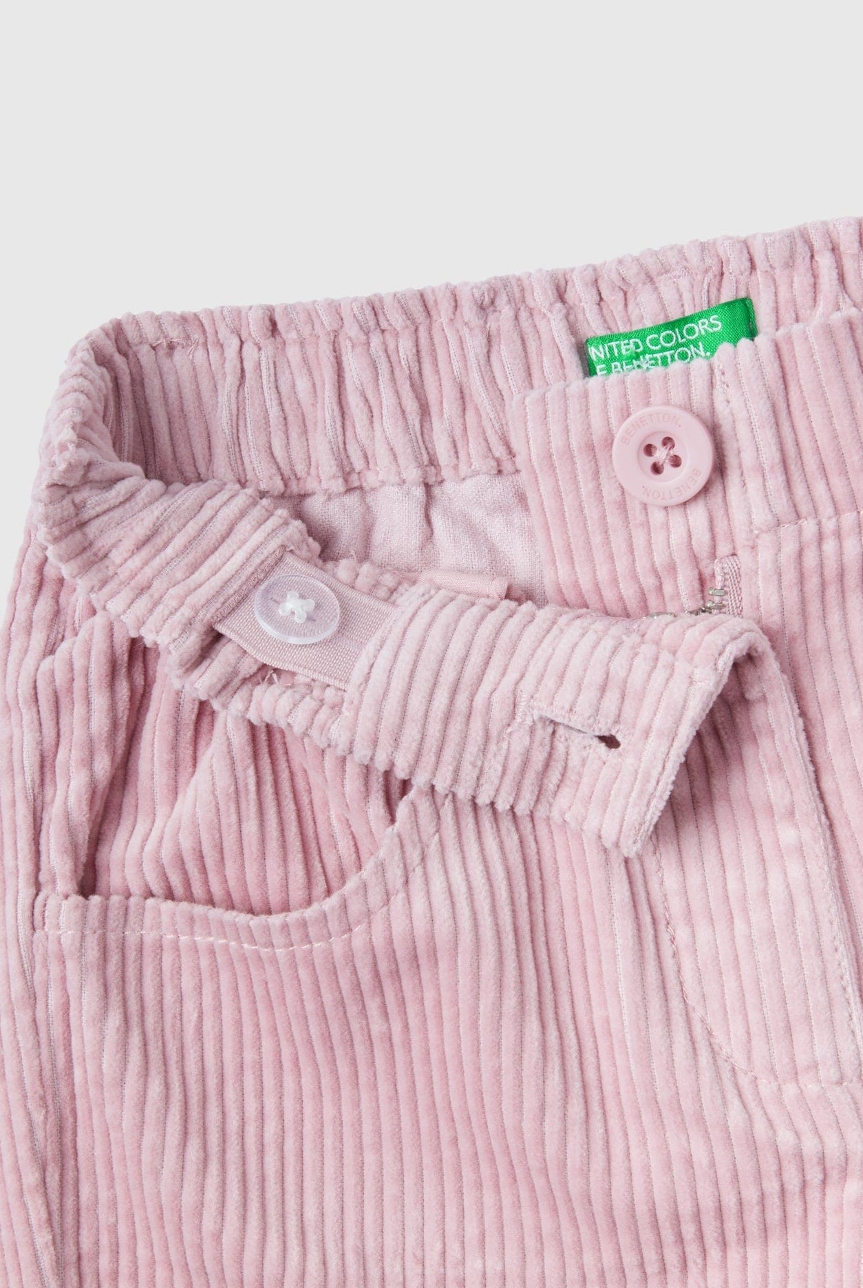 يونايتد كولورز اوف بينيتون بنطلون بناتي مخمل بخصر مطاطي