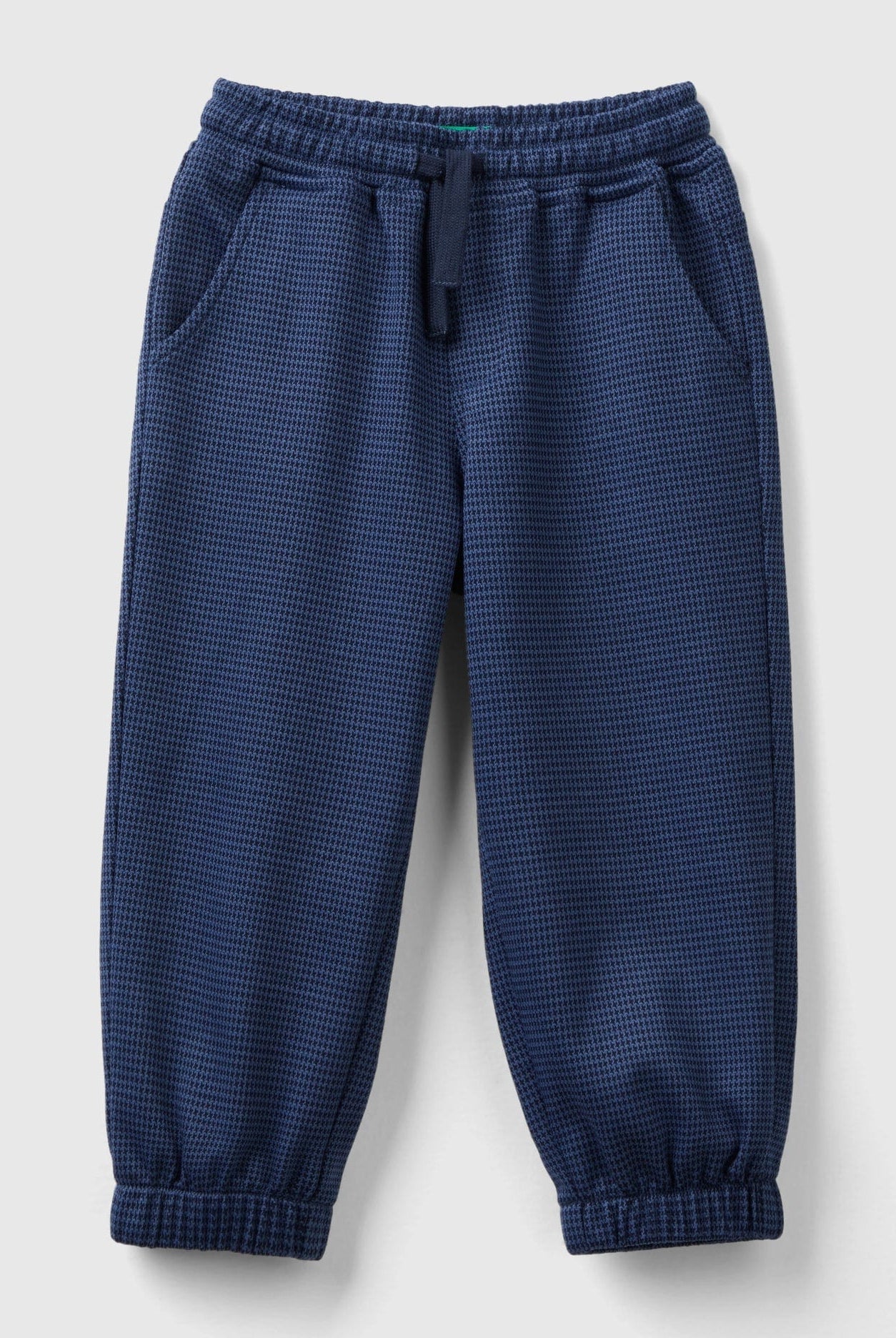 يونايتد كولورز اوف بينيتون بنطلون اطفال بنقشة هاوندستوث واسع مع جيوب