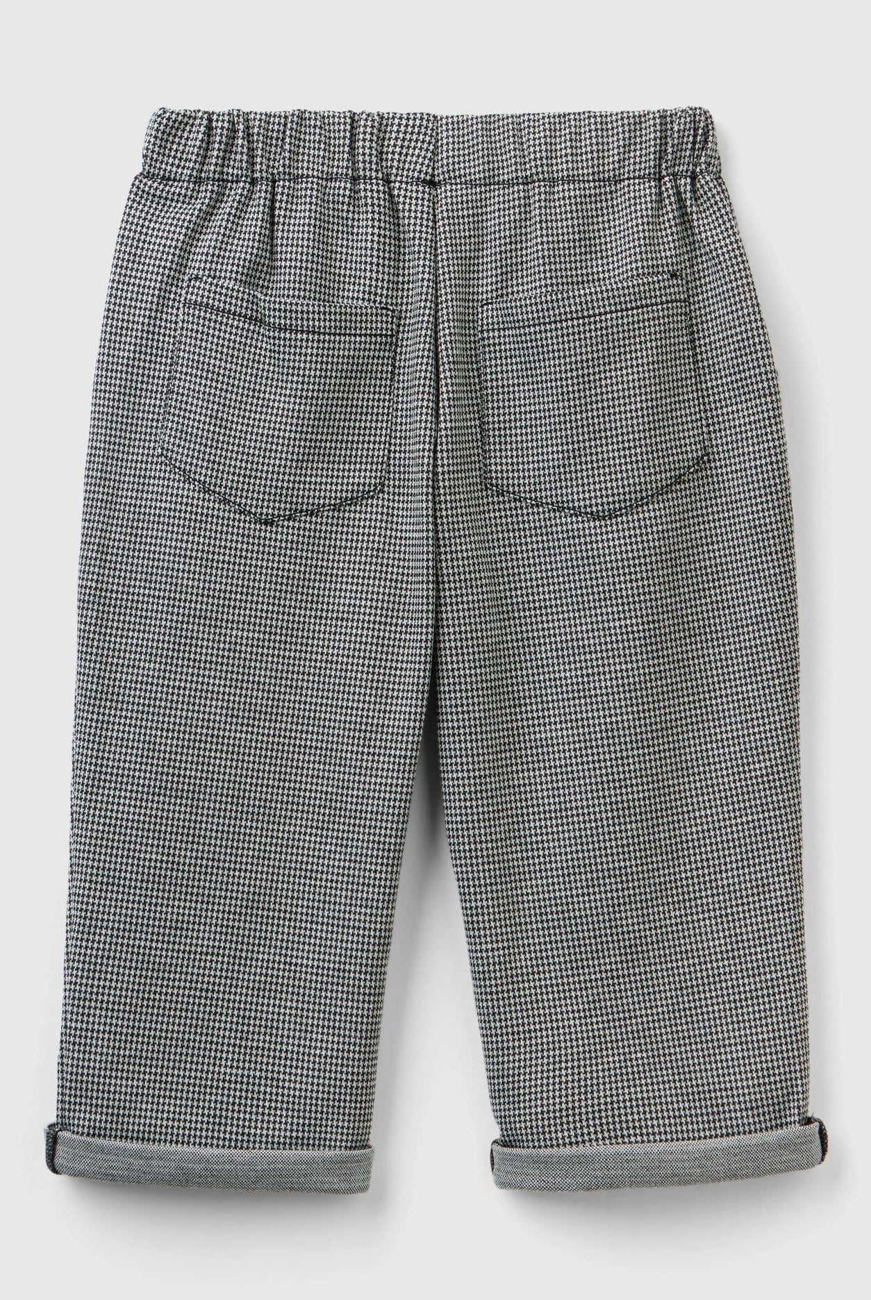 يونايتد كولورز اوف بينيتون بنطلون بناتي بنقشة هاوندستوث بفيونكة