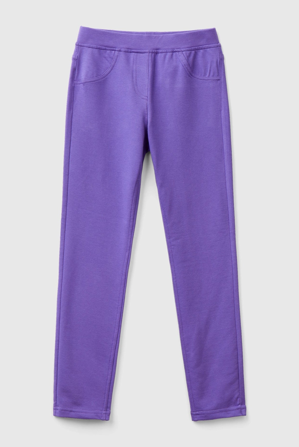 يونايتد كولورز اوف بينيتون ليقنز ضيق مطاطي سادة طويل بناتي