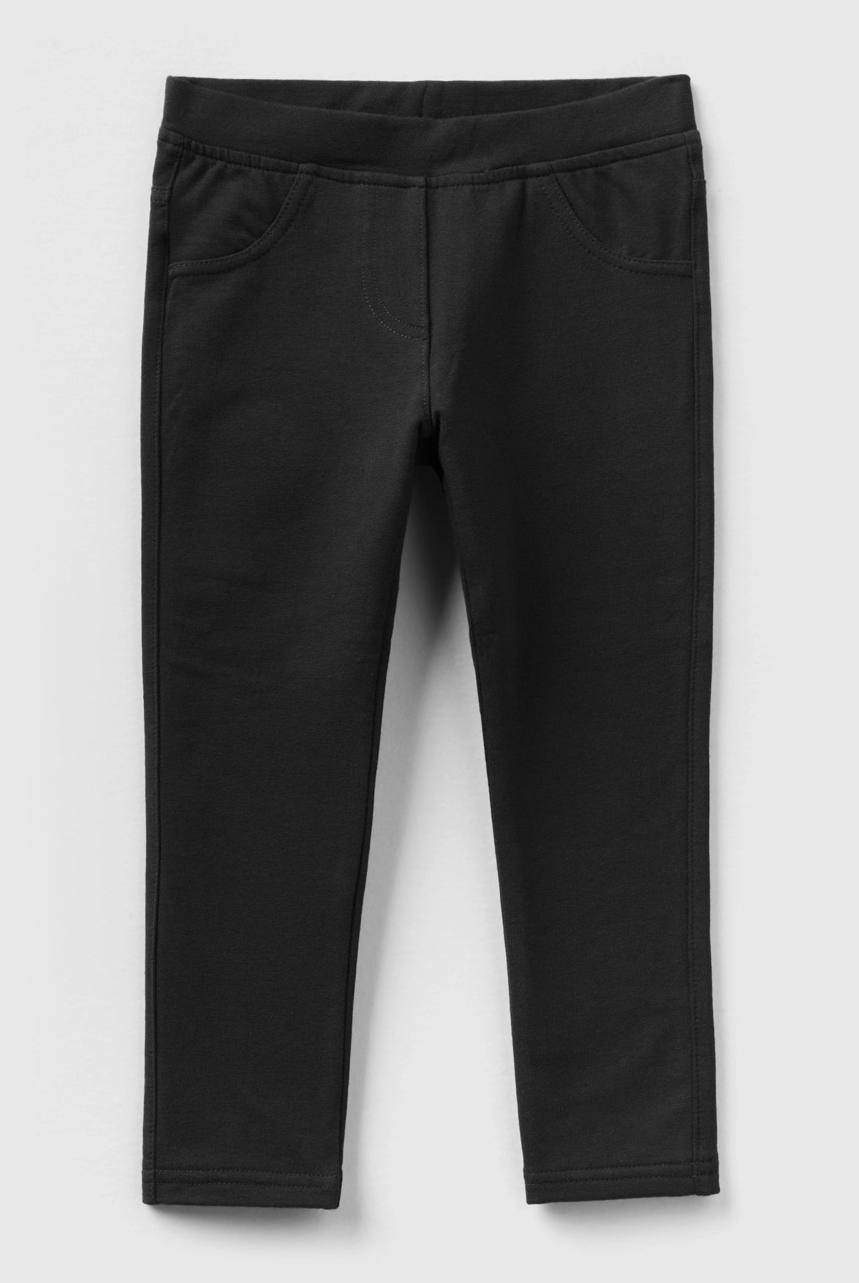 يونايتد كولورز اوف بينيتون بنطلون بناتي من القطن العضوي المطاط