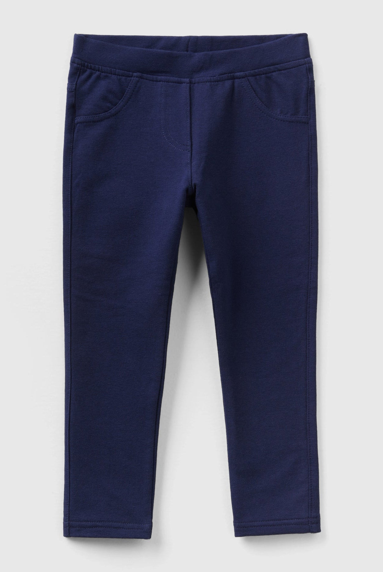 يونايتد كولورز اوف بينيتون بنطلون بناتي من القطن العضوي المطاط