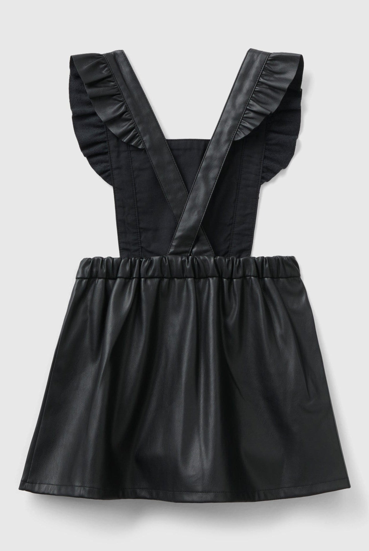 يونايتد كولورز اوف بينيتون تنورة بناتي بذلة من الجلد الصناعي