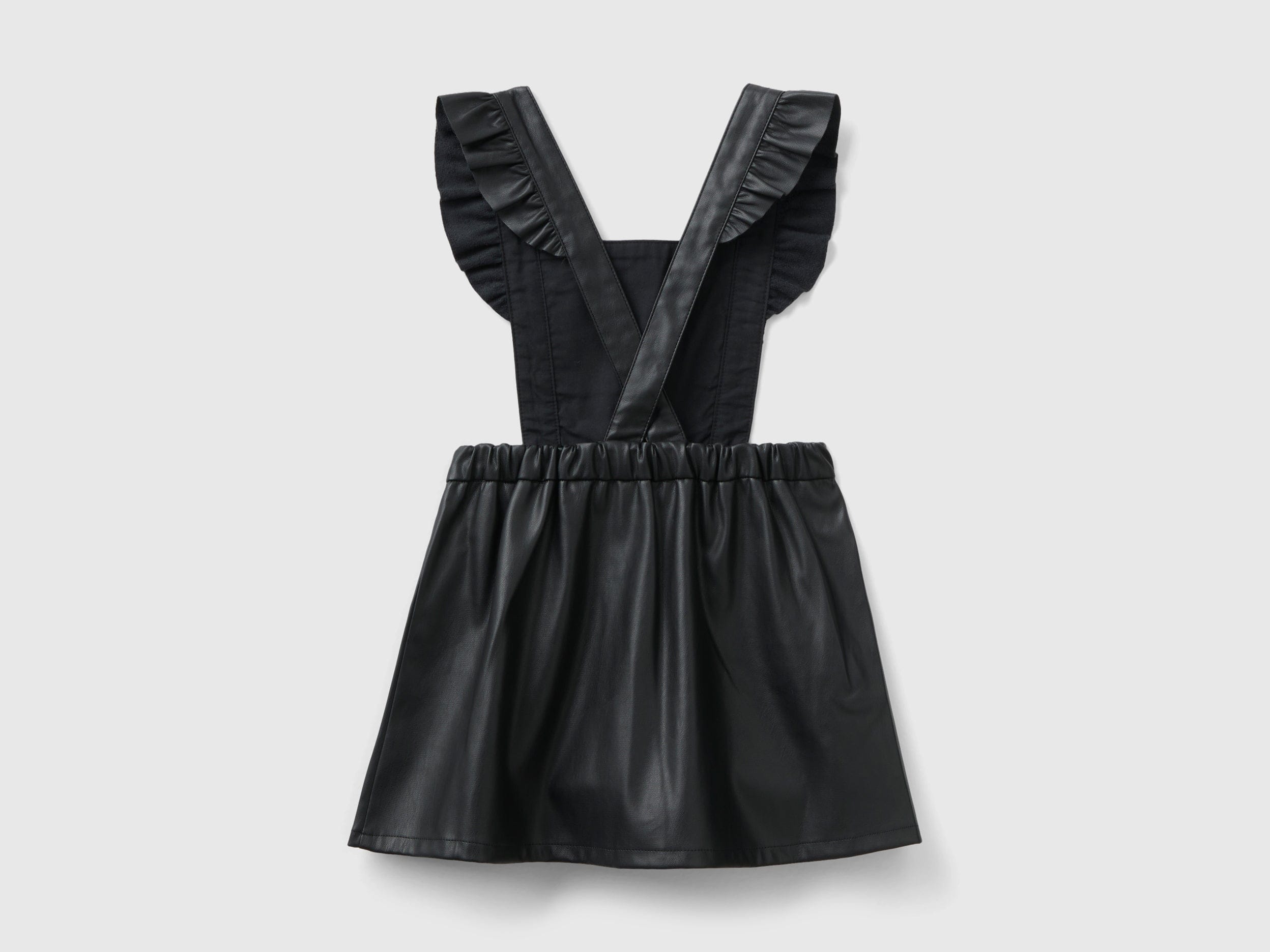 يونايتد كولورز اوف بينيتون تنورة بناتي بذلة من الجلد الصناعي