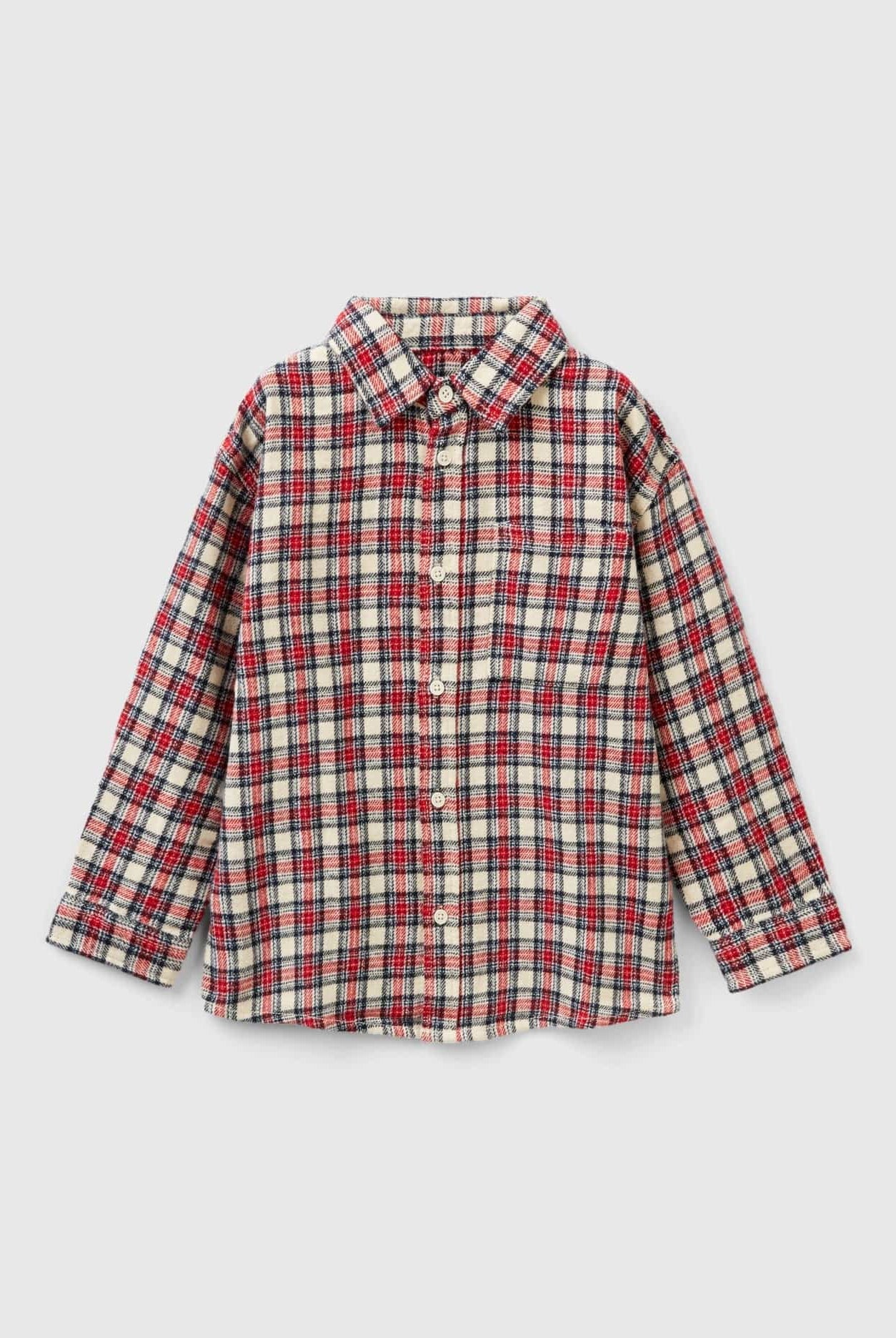 يونايتد كولورز اوف بينيتون قميص اولادي مقلم بجيب