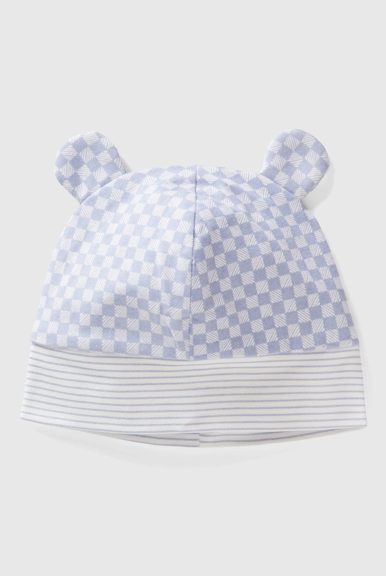 يونايتد كولورز اوف بينيتون قبعة بيبي من القطن مع آذان قطة