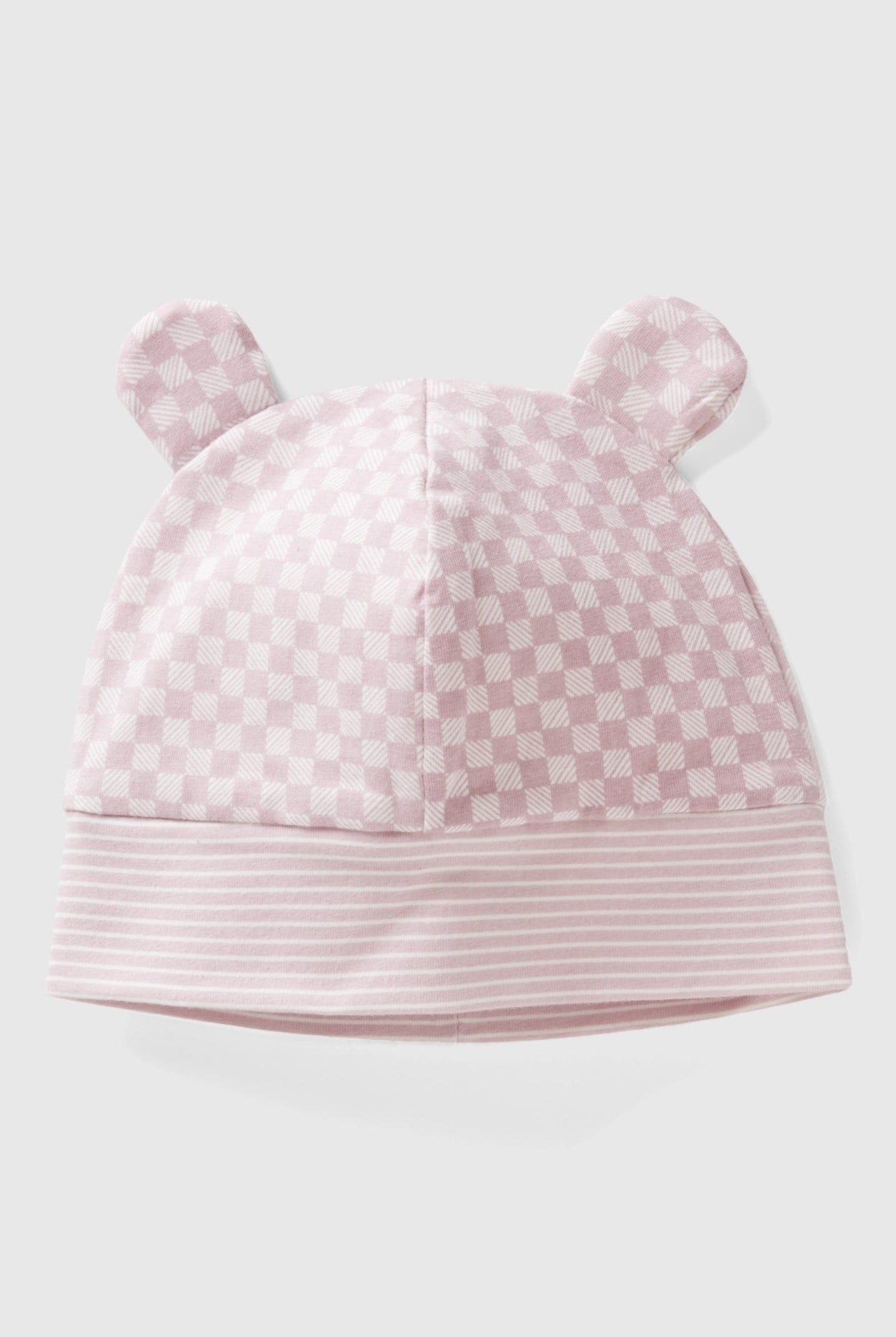 يونايتد كولورز اوف بينيتون قبعة بيبي من القطن مع آذان قطة