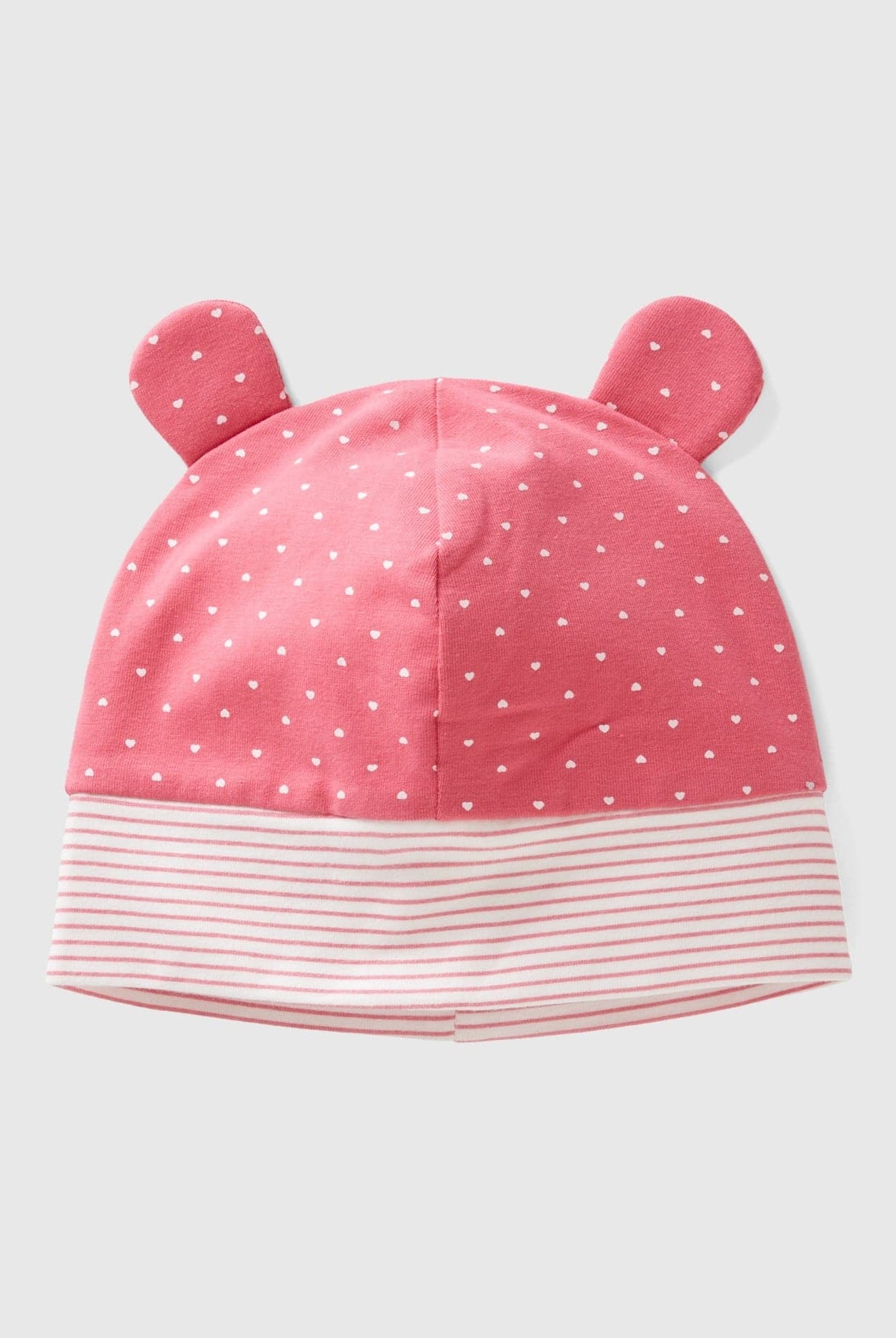 يونايتد كولورز اوف بينيتون قبعة بيبي من القطن مع آذان قطة