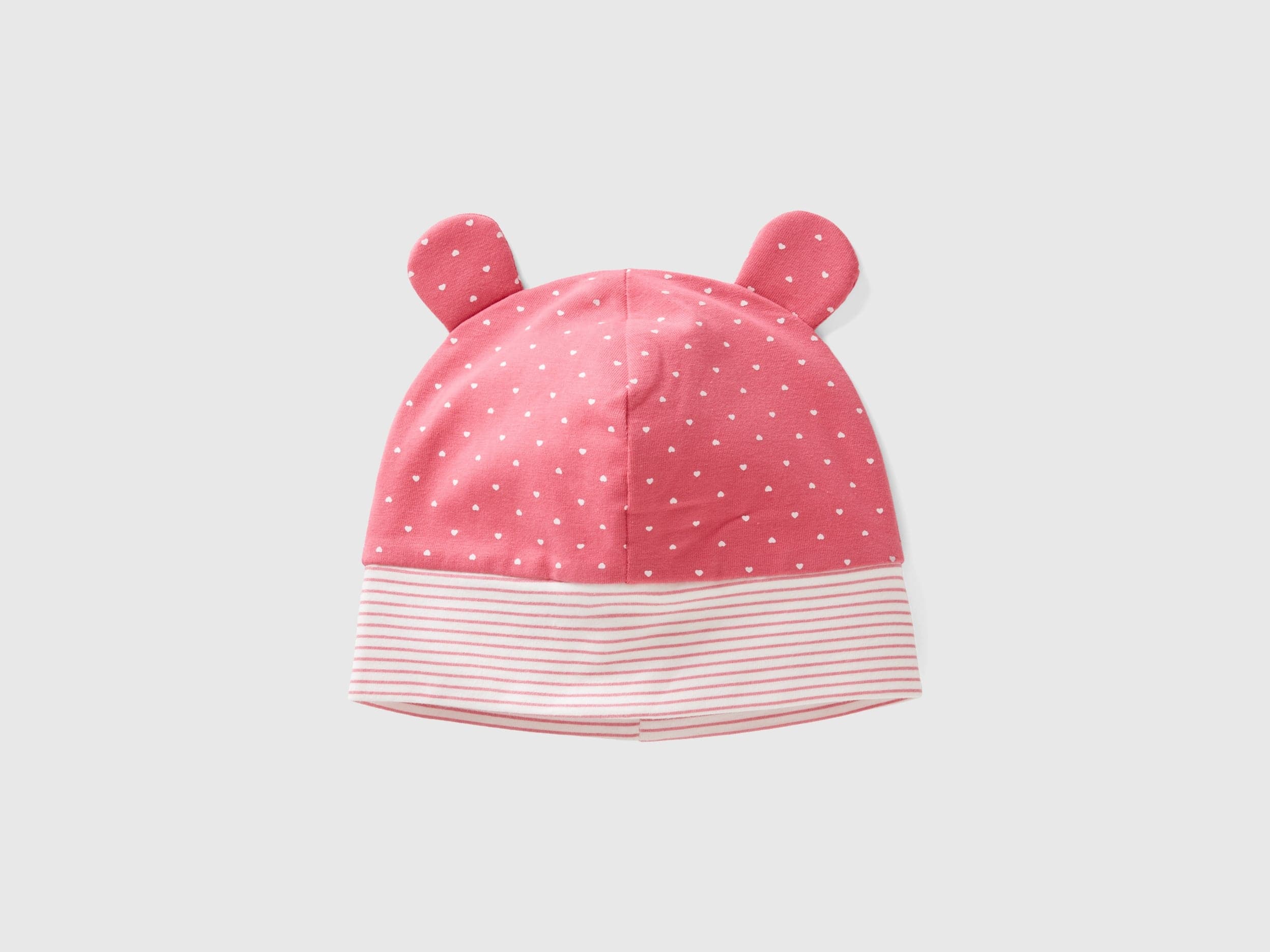 يونايتد كولورز اوف بينيتون قبعة بيبي من القطن مع آذان قطة