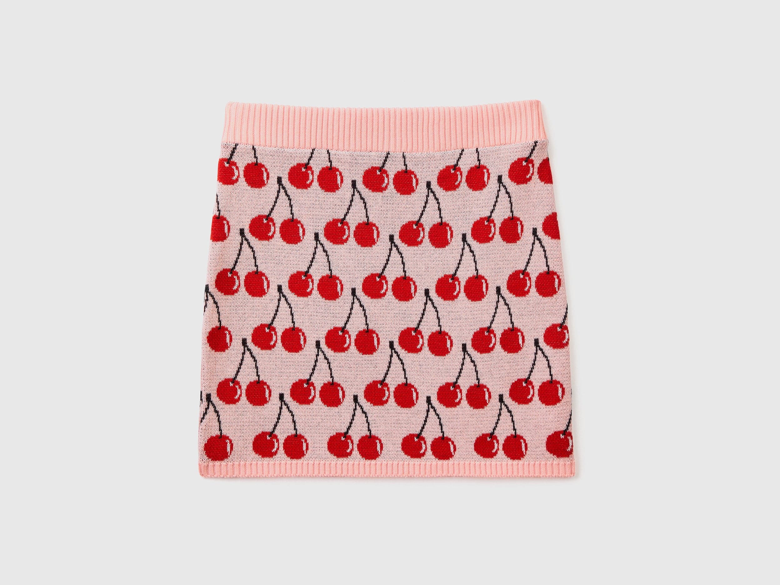 يونايتد كولورز اوف بينيتون تنورة اطفالي قصيرة بنقشة كريز