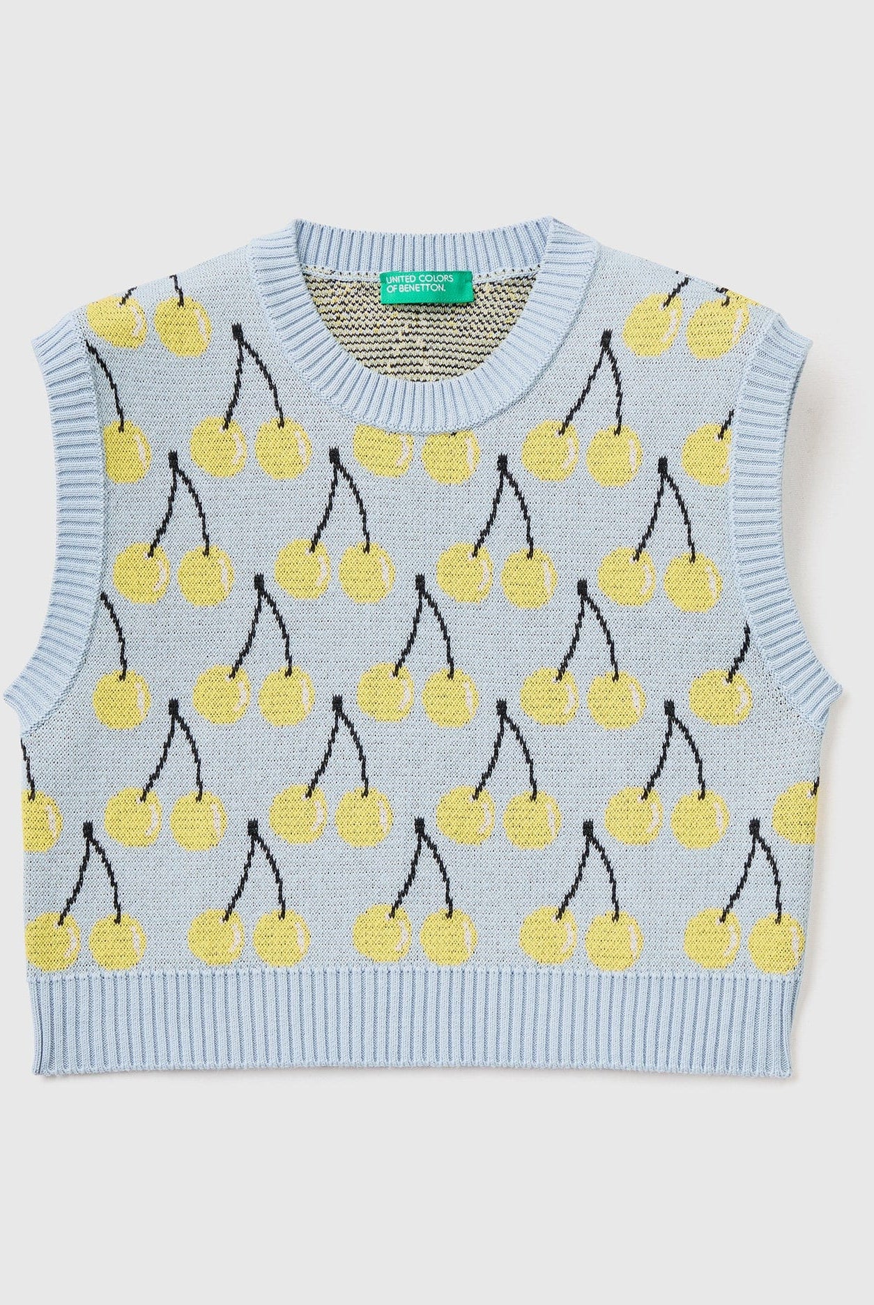 يونايتد كولورز اوف بينيتون بلوفر بنقشة فواكه مزين بالكرز كت اطفالي