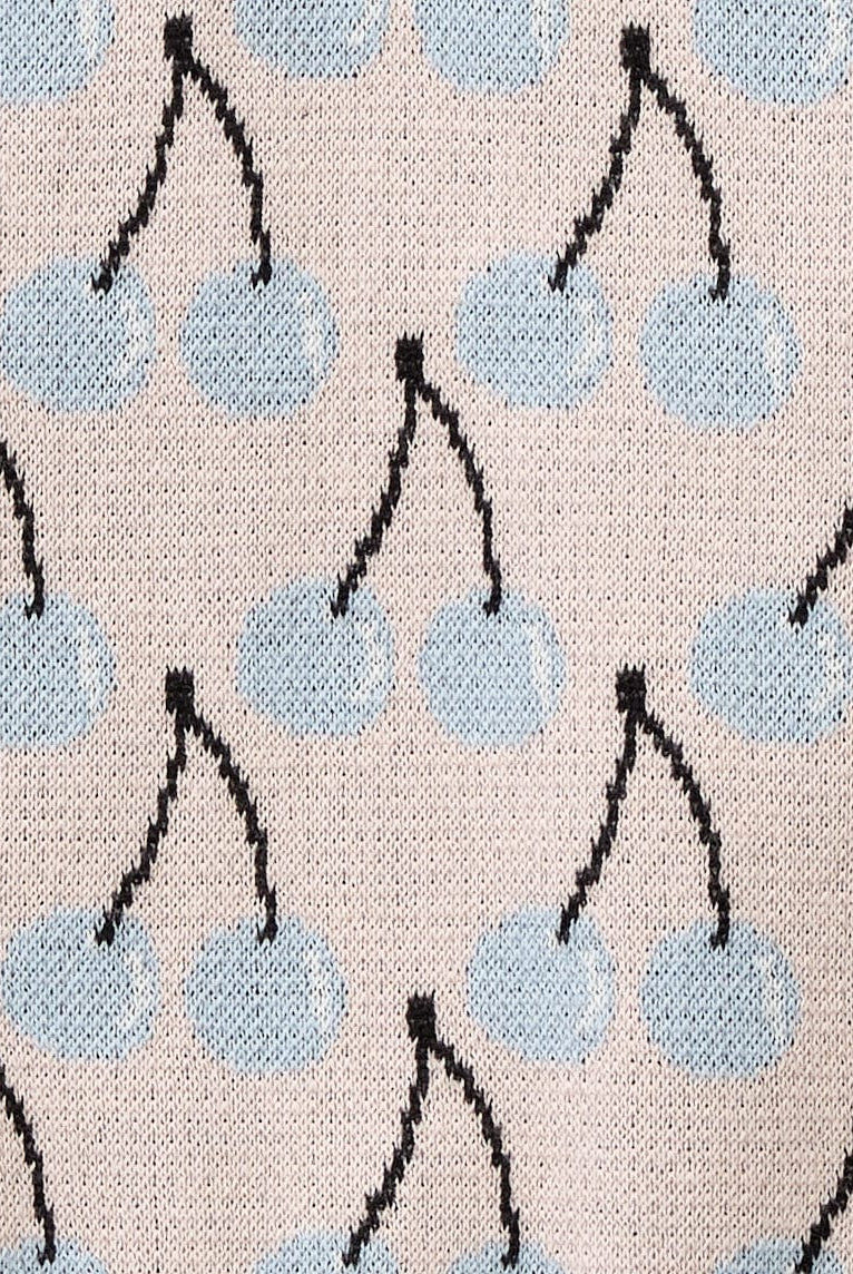 يونايتد كولورز اوف بينيتون بلوفر بنقشة فواكه كرز بدون أكمام اطفالي