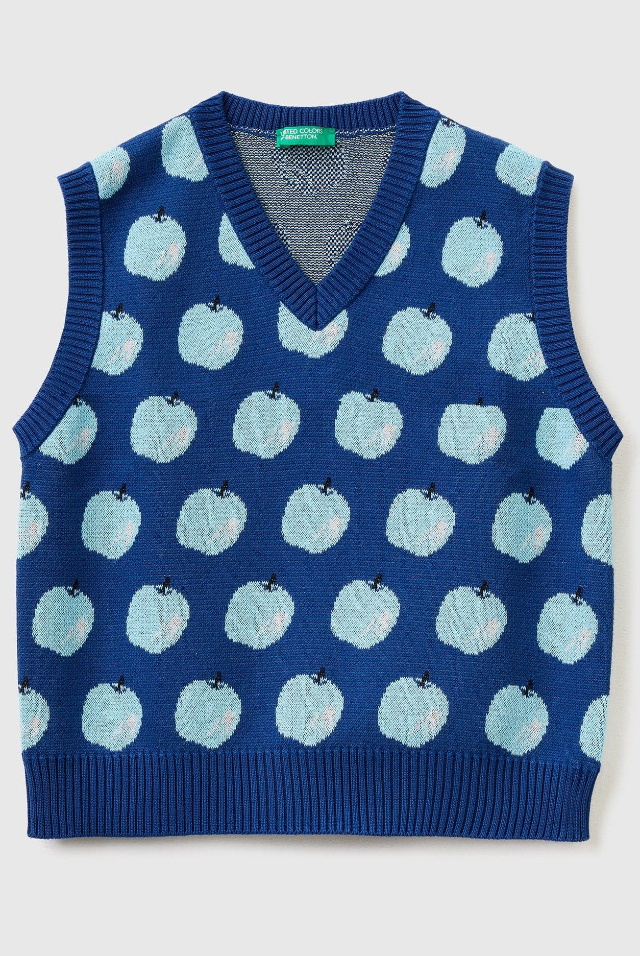 يونايتد كولورز اوف بينيتون بلوفر بنقشة فواكه كرز بدون أكمام اطفالي