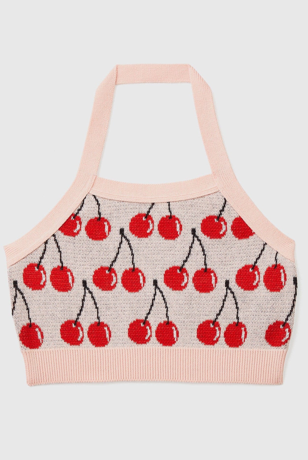 يونايتد كولورز اوف بينيتون توب قصير بنقشة فواكه كرز بناتي